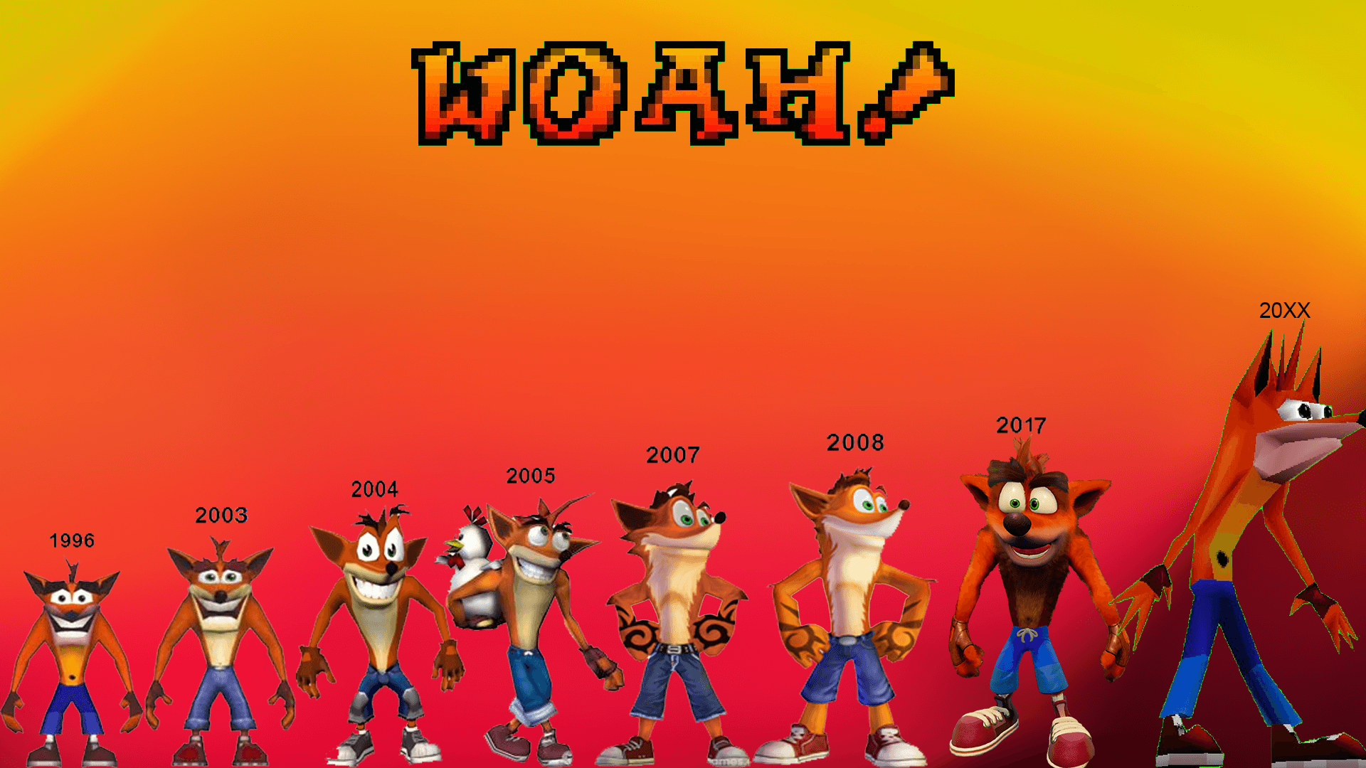 Crash Bandicoot Woah Png (image in Collection)