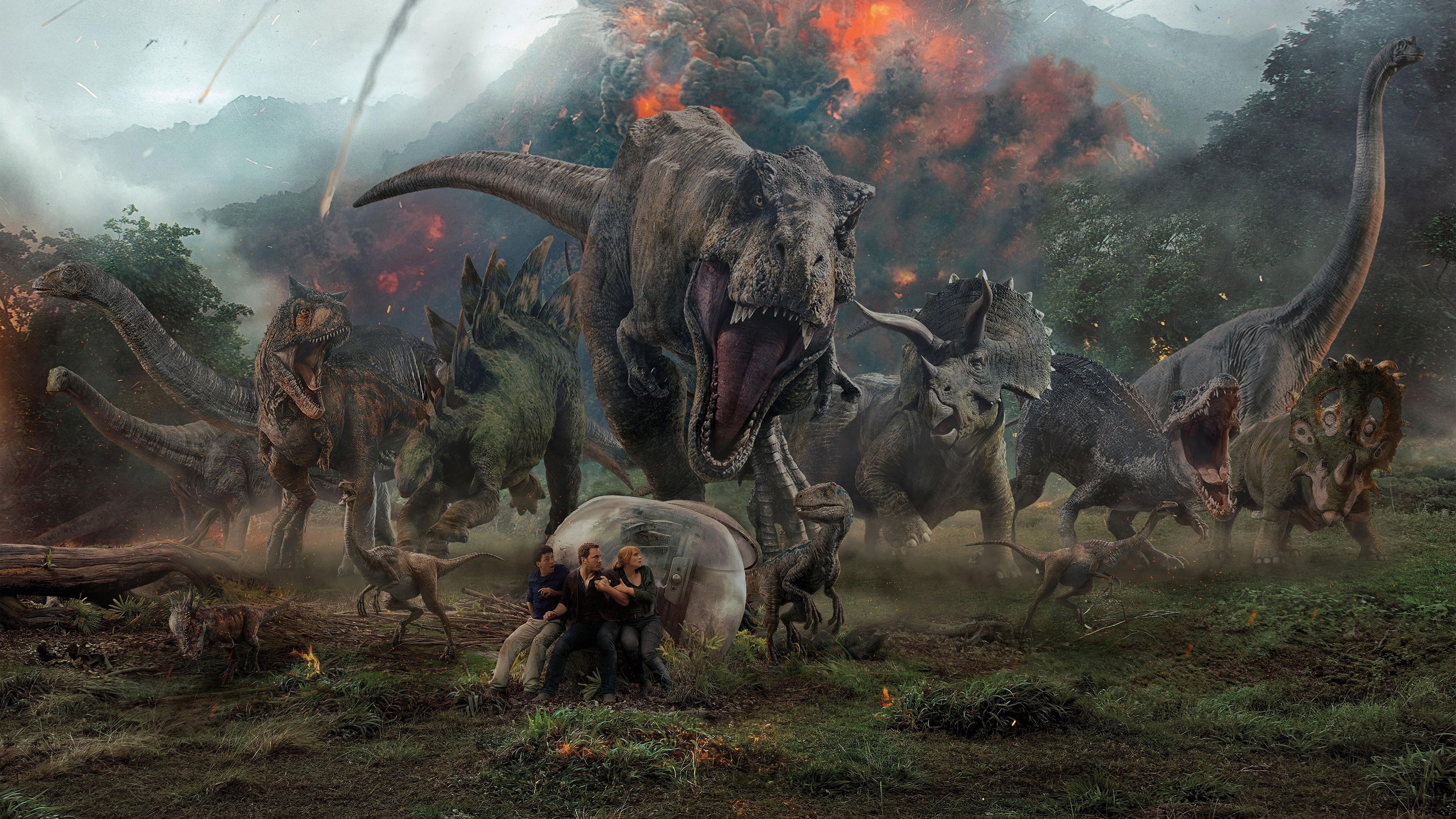 Jurassic World Fallen Kingdom Key Art, HD Movies, 4k