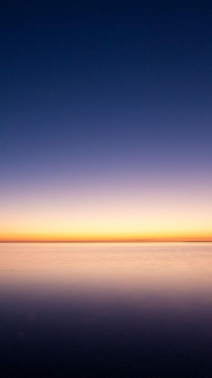 Twilight, sunset, sea and sky, lovely scenery, 720x1280