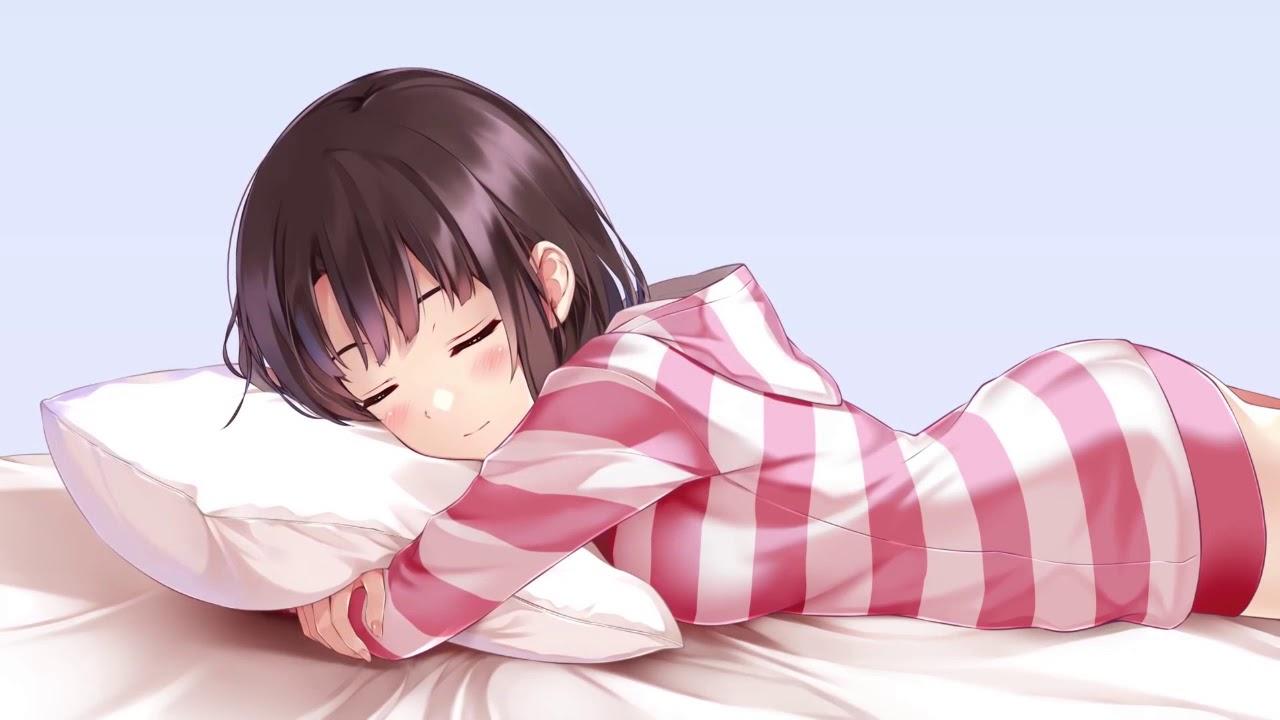 Adorable Anime Girl Sleeping Animated Wallpaper