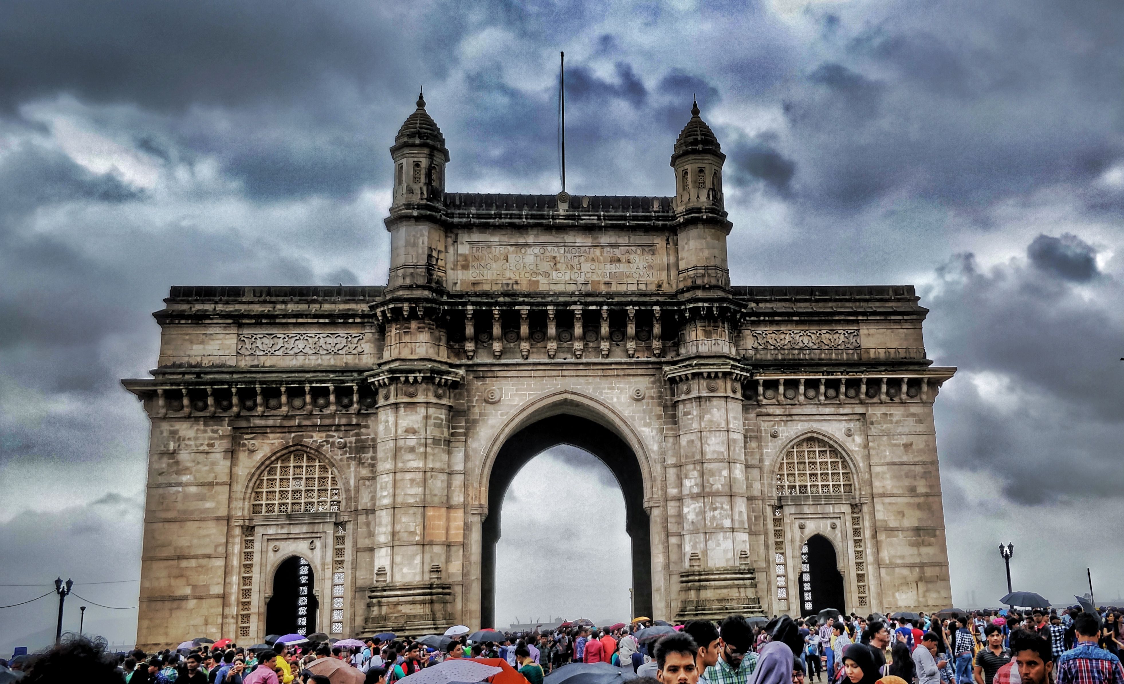 The gateway of india (mumbai). iPhone, iPad tablet, Macbook