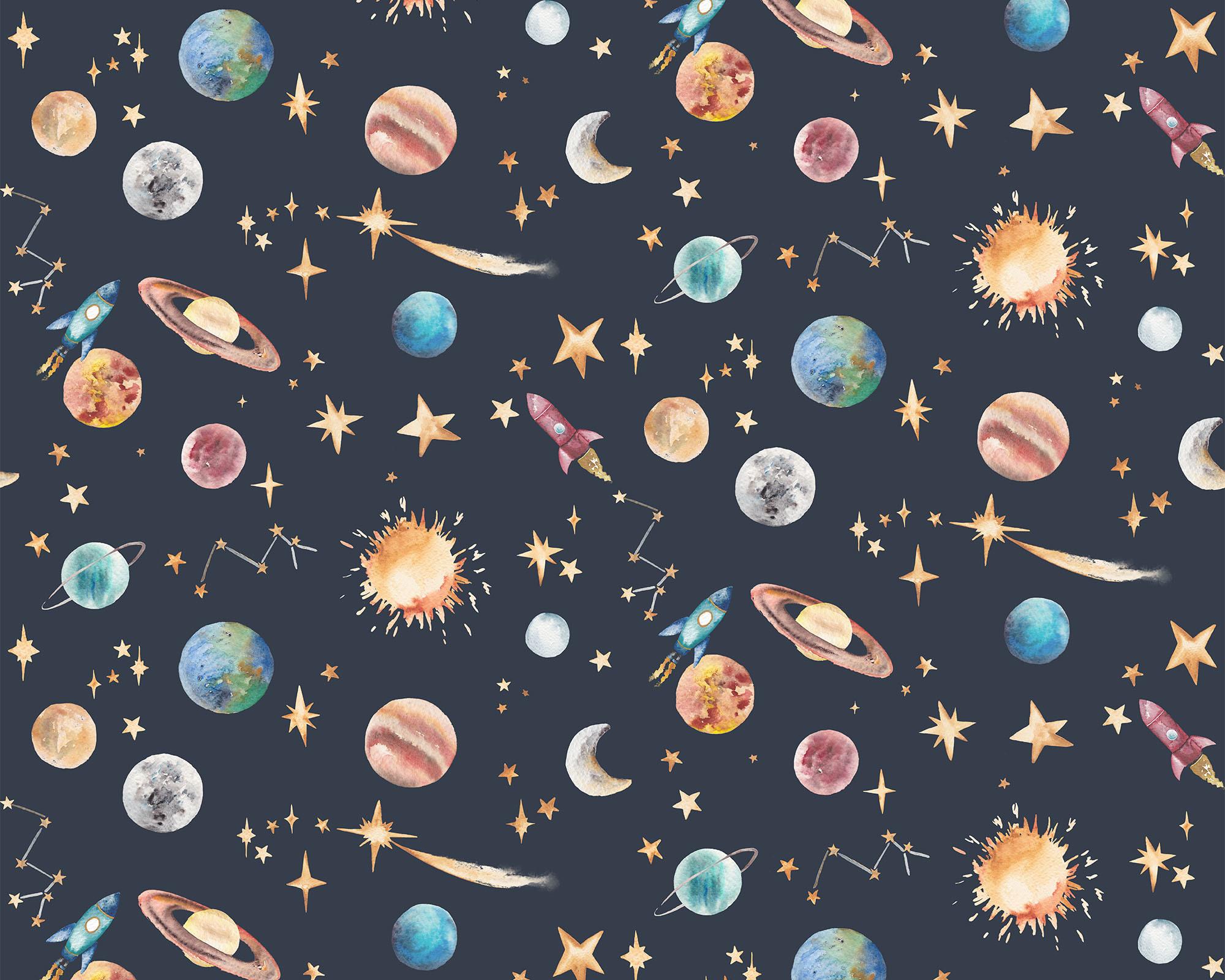 Decorate your PC with this Cute Planets Wallpaper