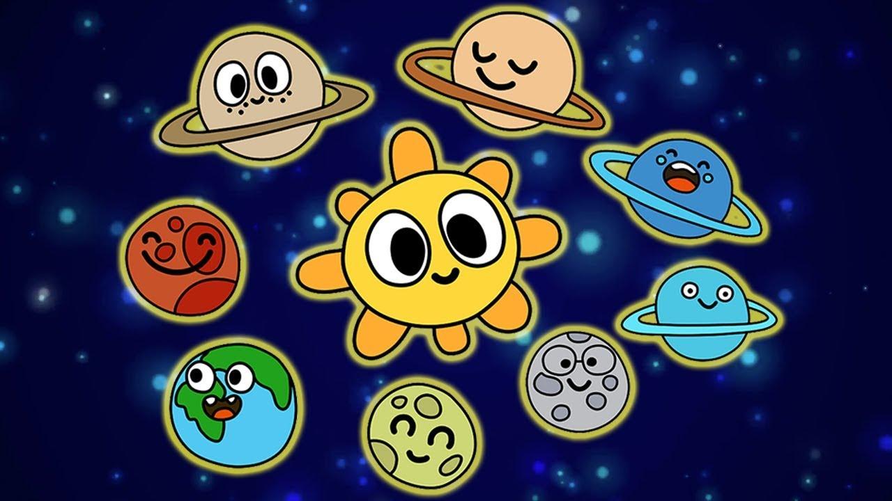 Solar System Cartoon Drawing. Explore
