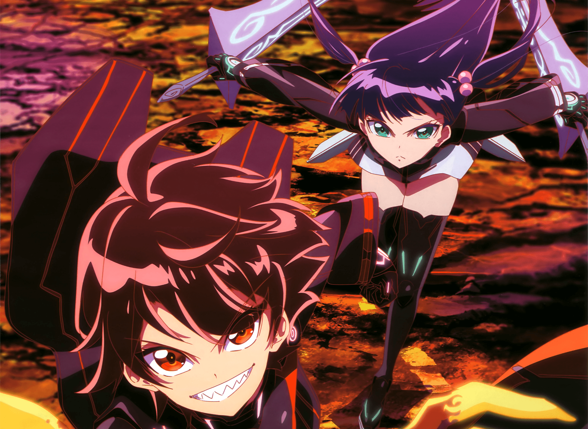 HD wallpaper: white-haired anime character, Twin Star Exorcists