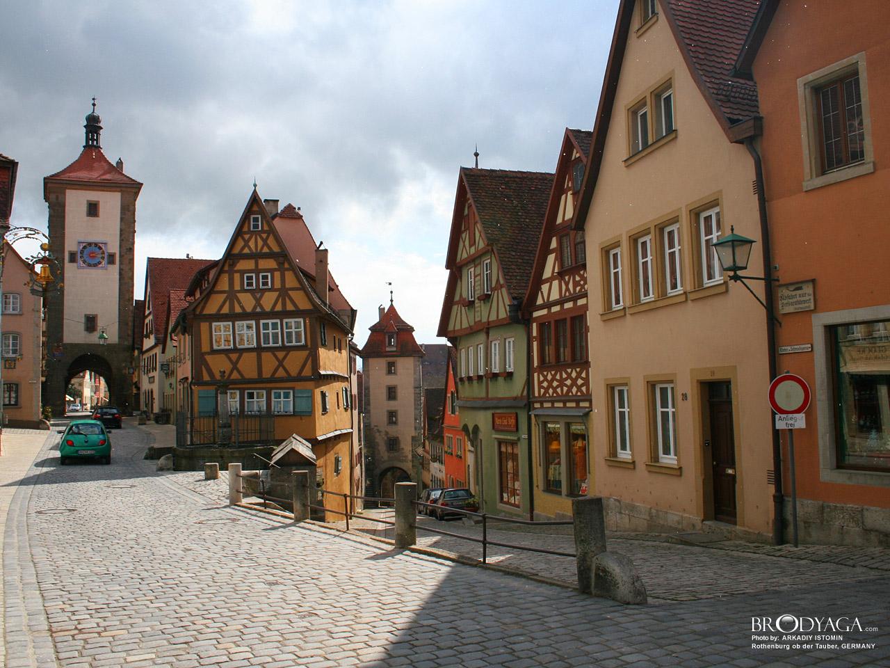 Rothenburg ob der Tauber. Beautiful Town. Travel And Tourism