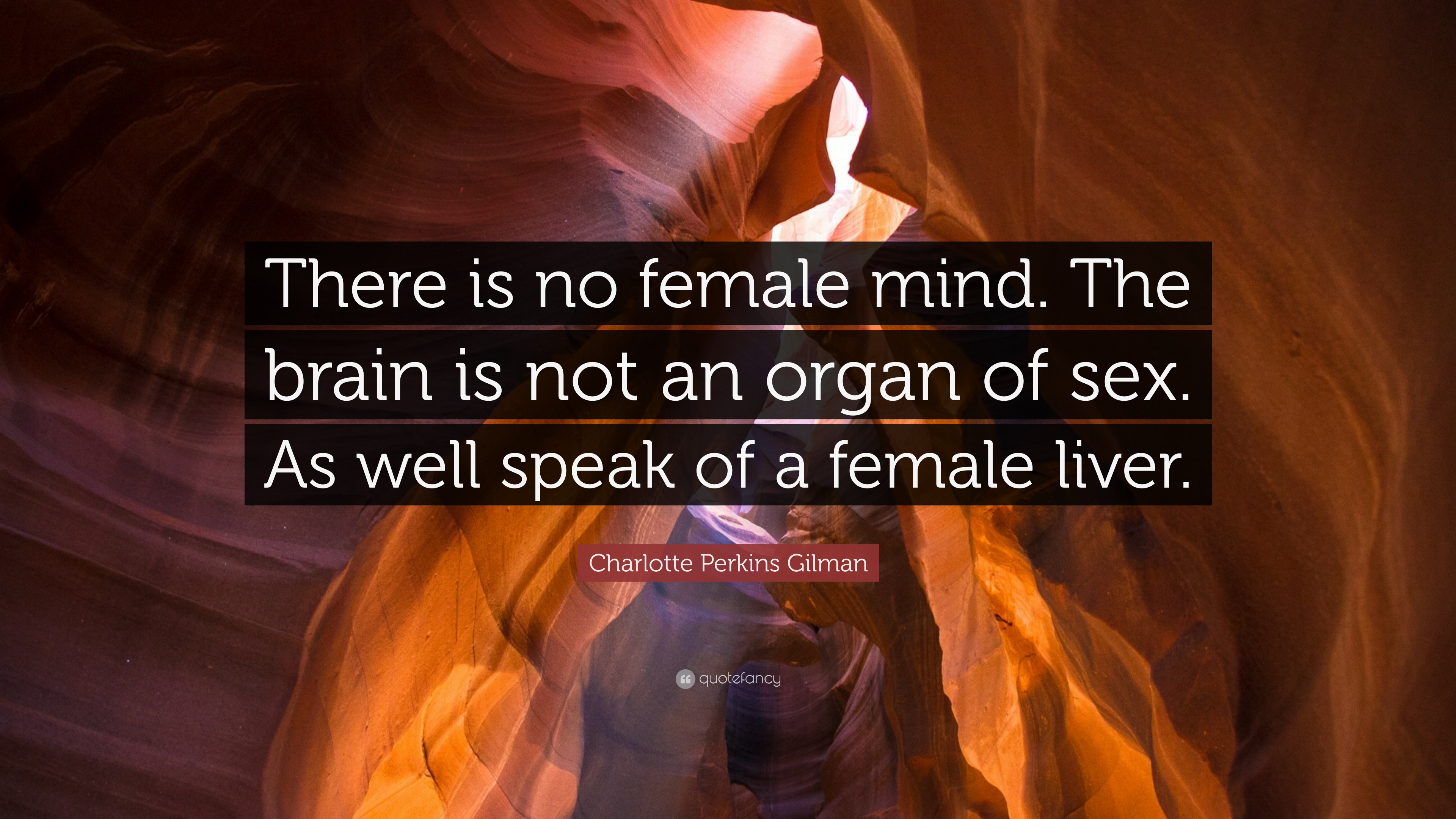 Charlotte Perkins Gilman Quote: “There is no female mind