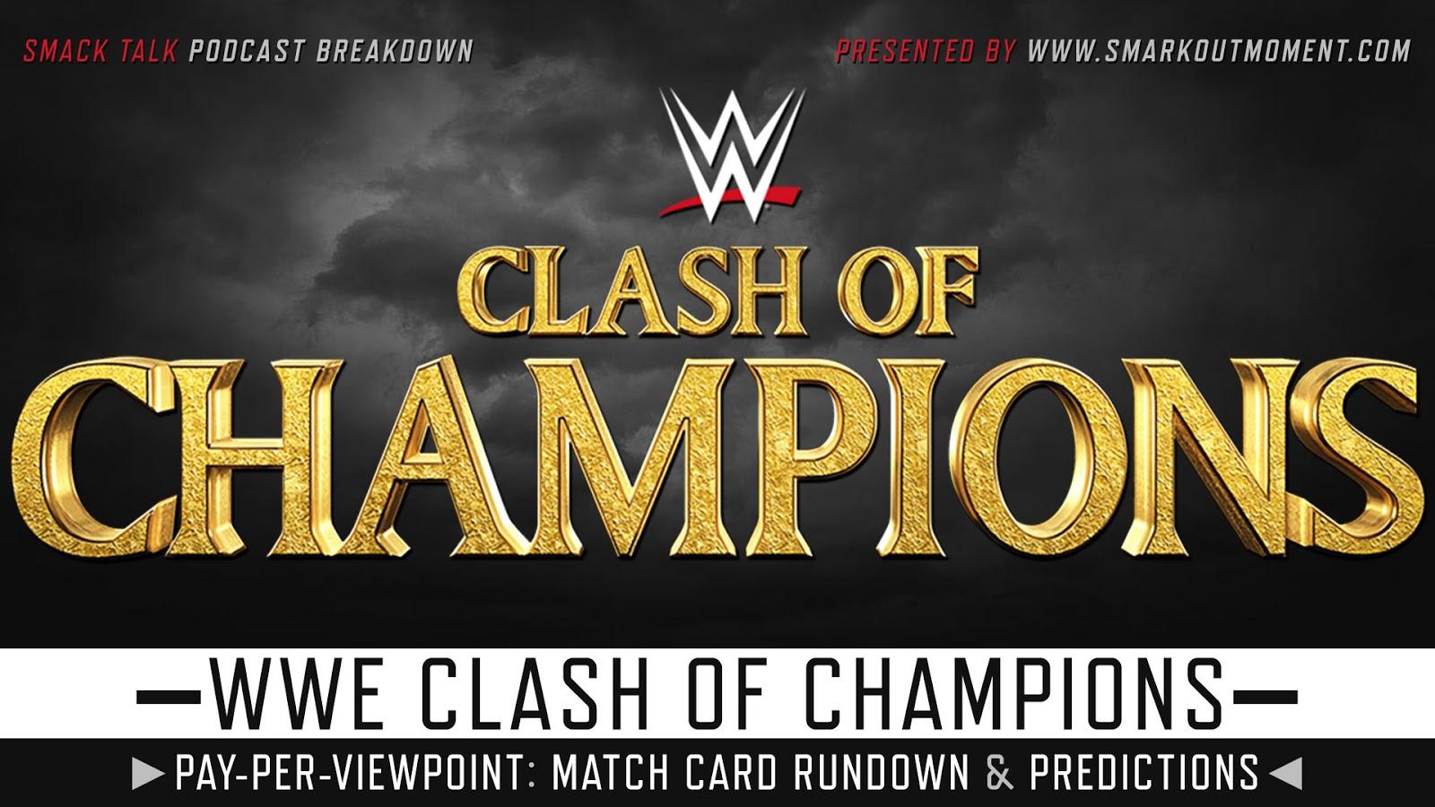 WWE CLASH OF CHAMPIONS 2019 PPV Event Match Card