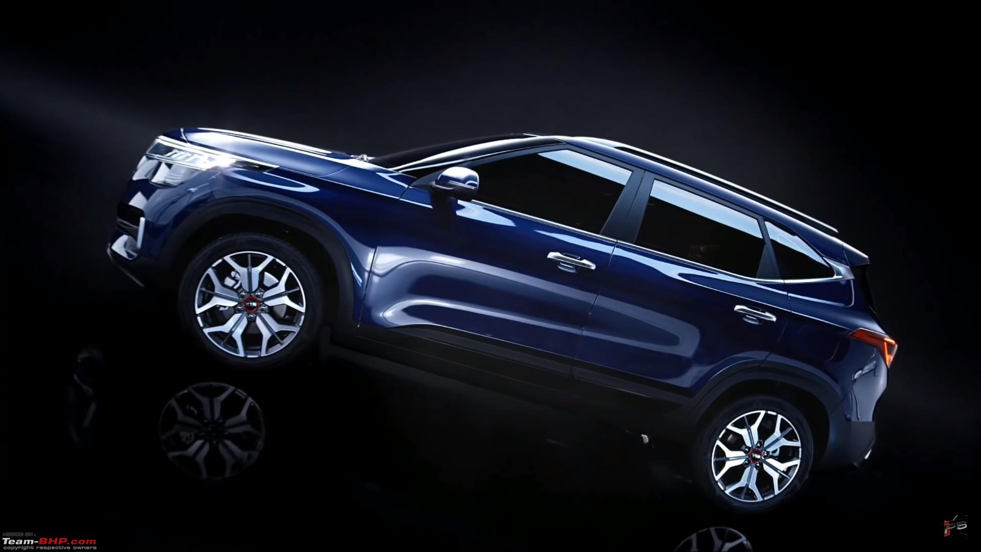 The Kia Seltos SUV (SP Concept). EDIT, Launched at Rs. 9.69