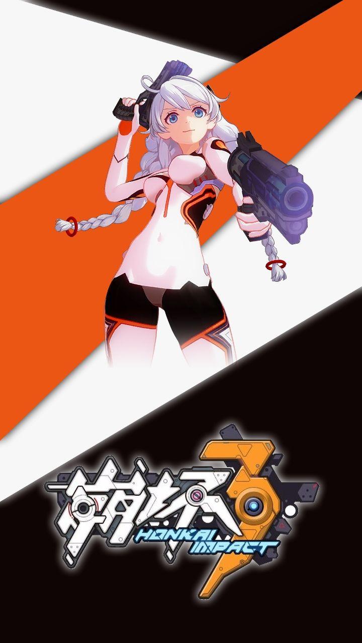 Kiana Kaslana White Silk phone wallpaper