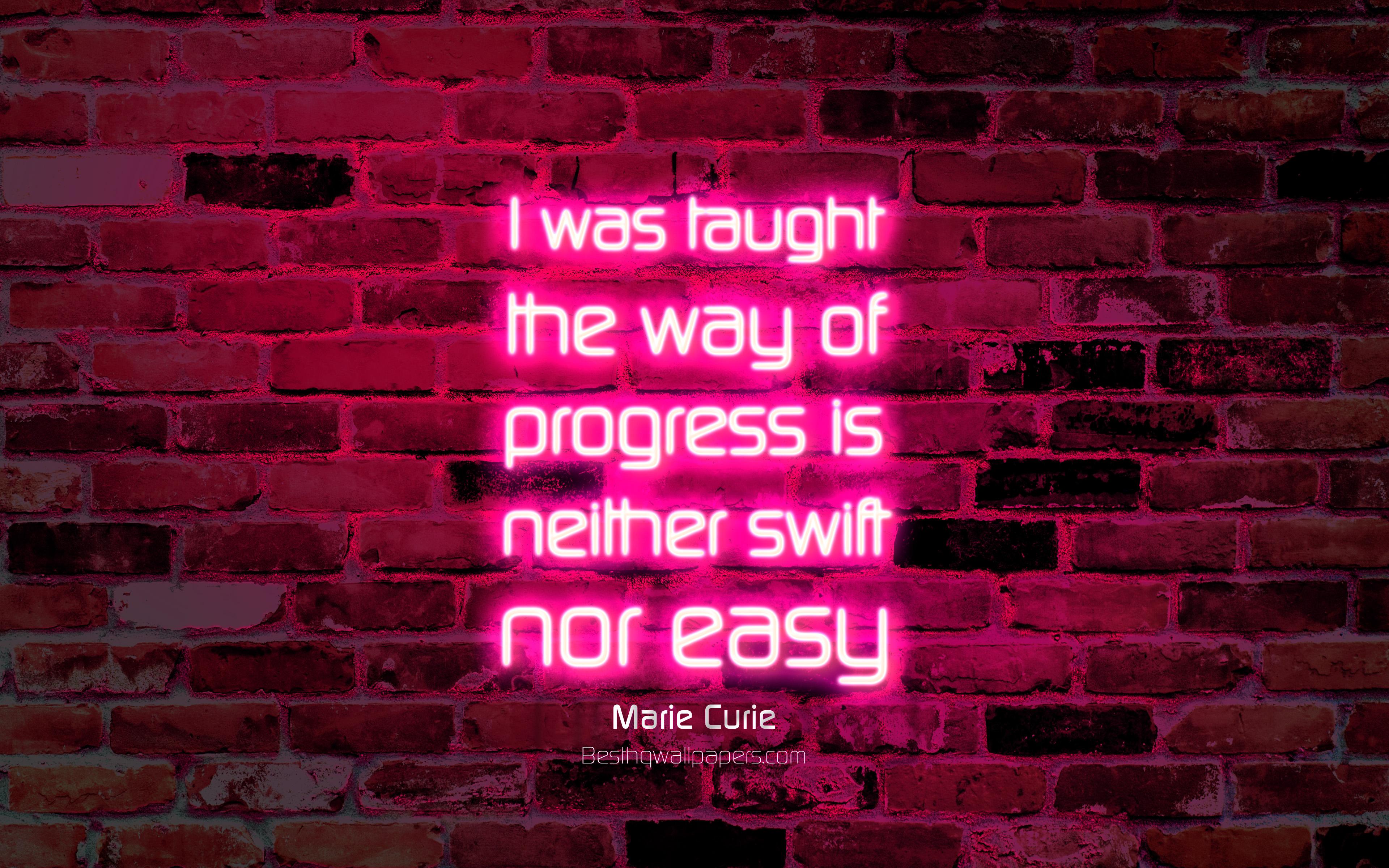 Download wallpaper I was taught the way of progress is