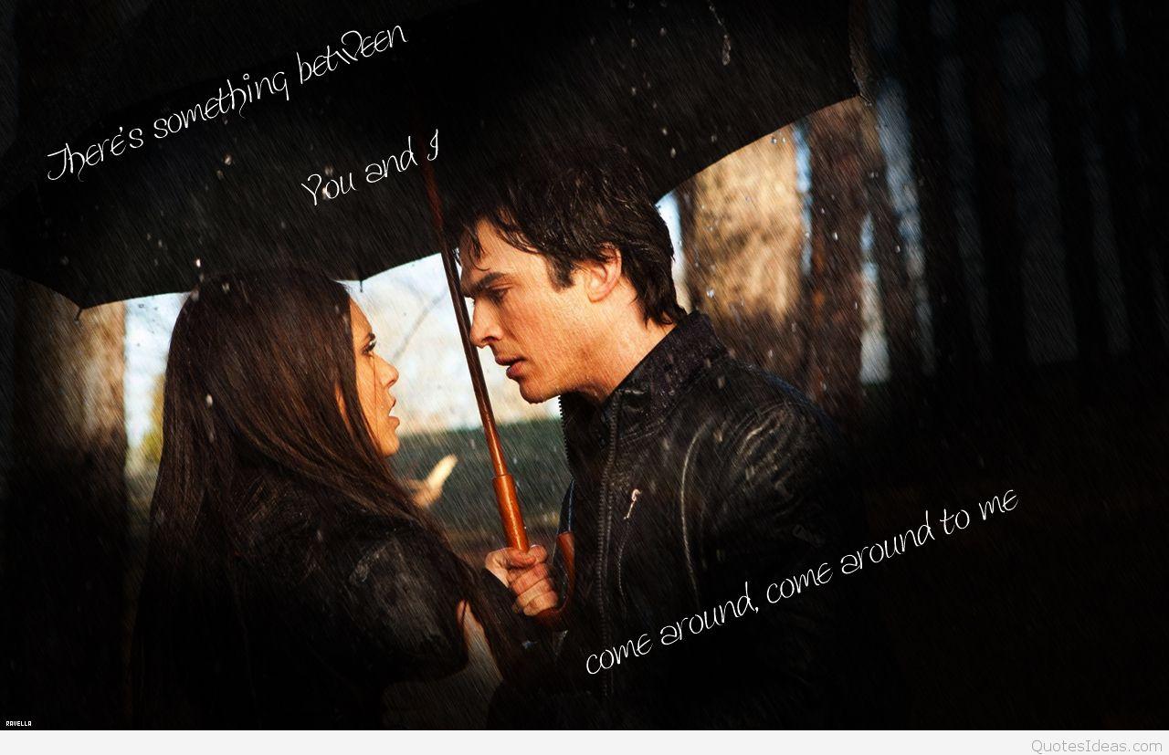The Vampire Diaries Damon Quotes Wallpaper And Elena
