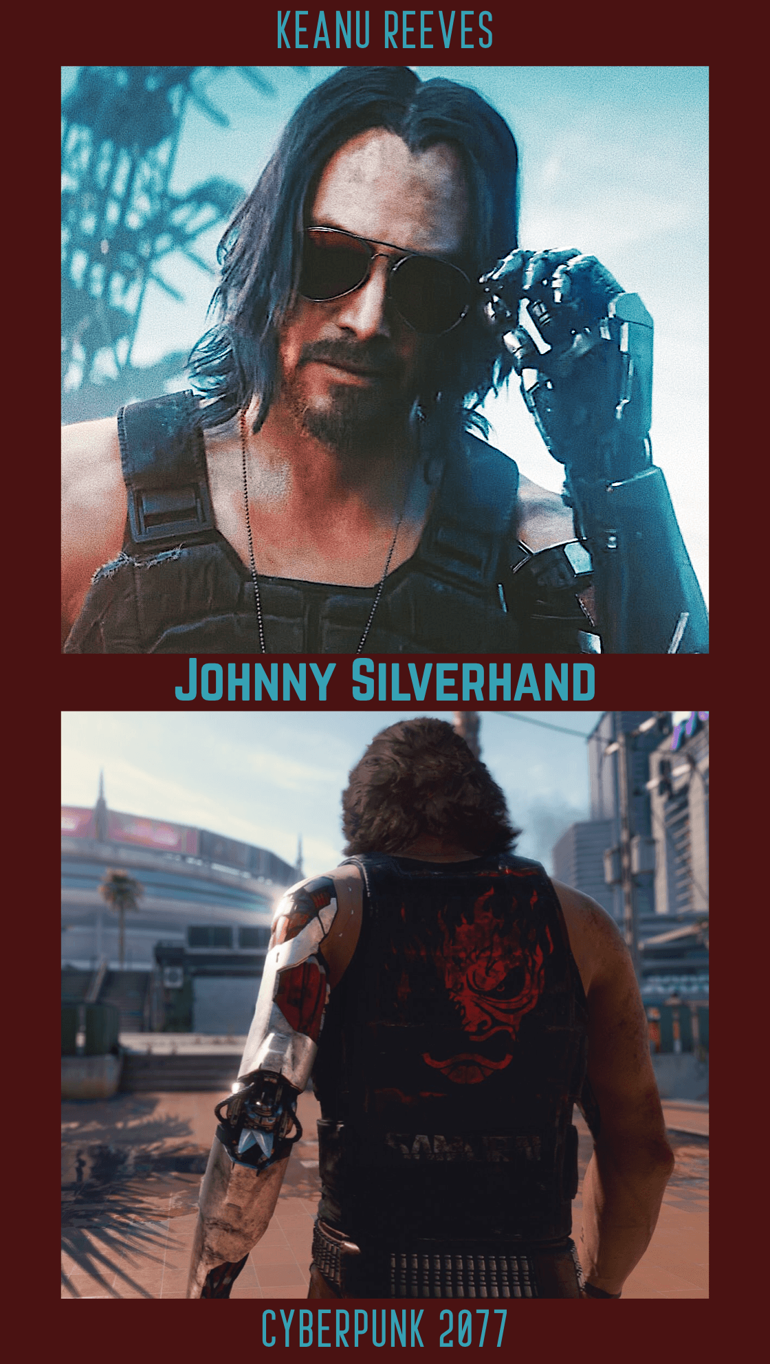 Keanu Reeves as Johnny Silverhand in Cyberpunk 2077. Nerd