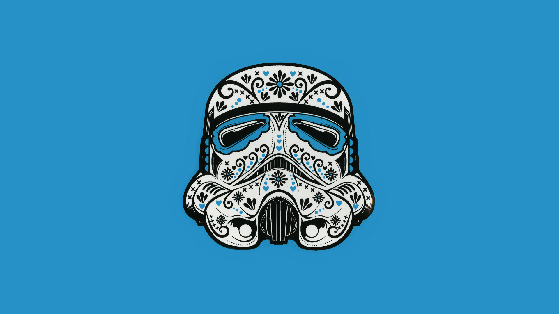 Stormtrooper Calavera [xpost R Wallpaper]