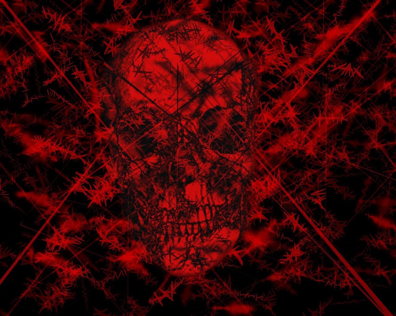 Red skulls wallpaper Gallery
