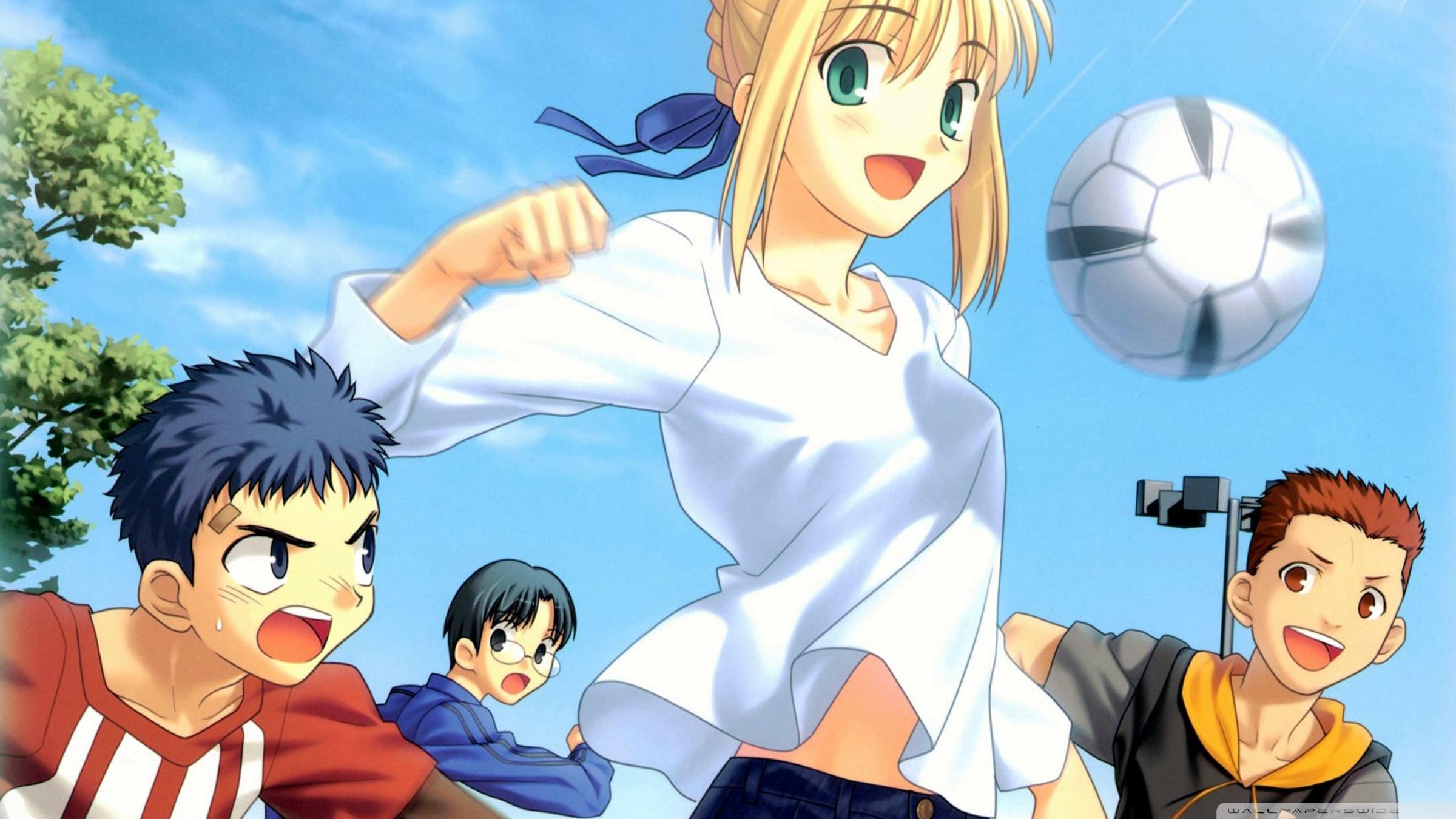 Anime Soccer Girl ❤ 4K HD Desktop Wallpaper for 4K Ultra HD