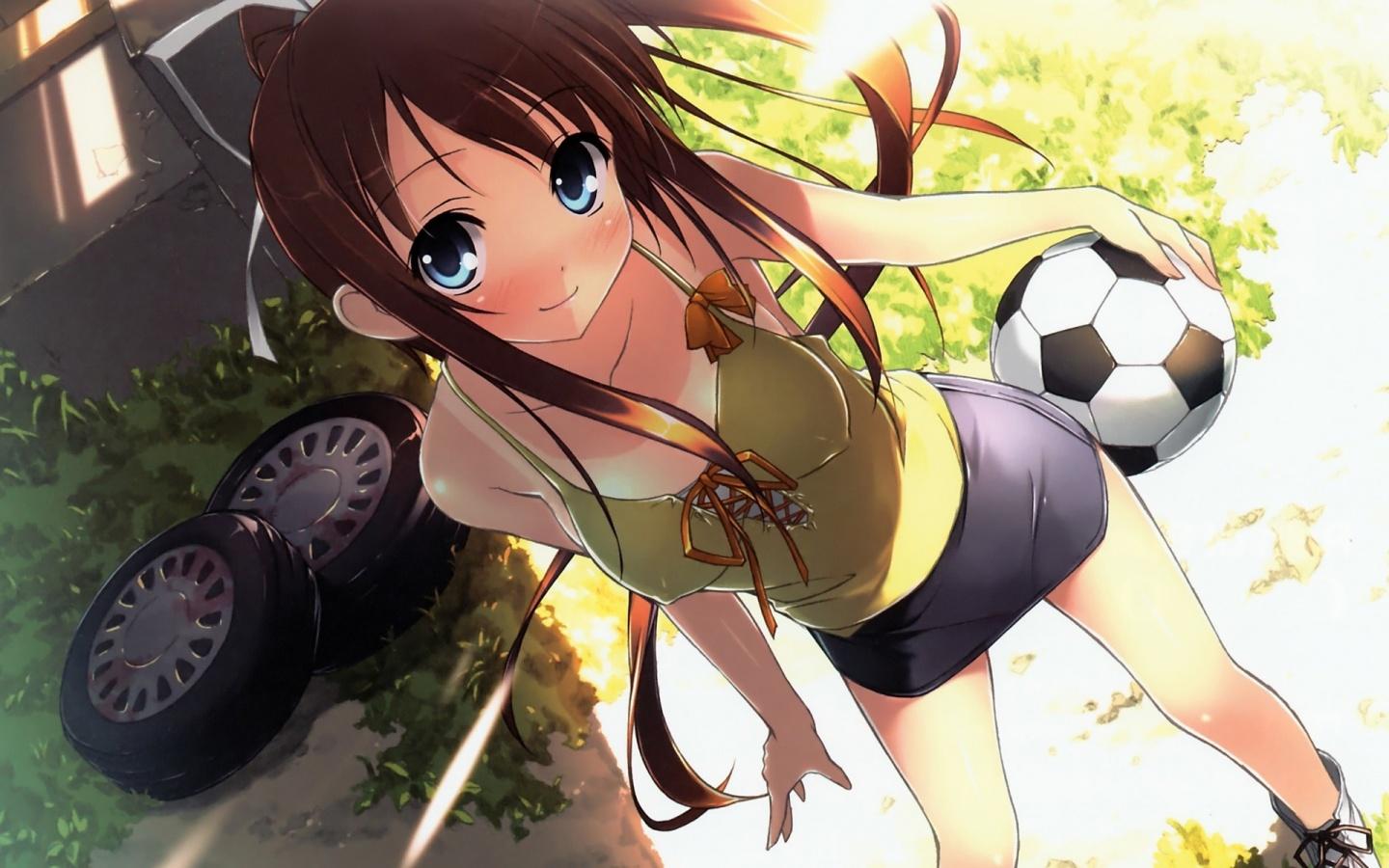 Preview Kokoro Connect Wallpaper Sport Girl