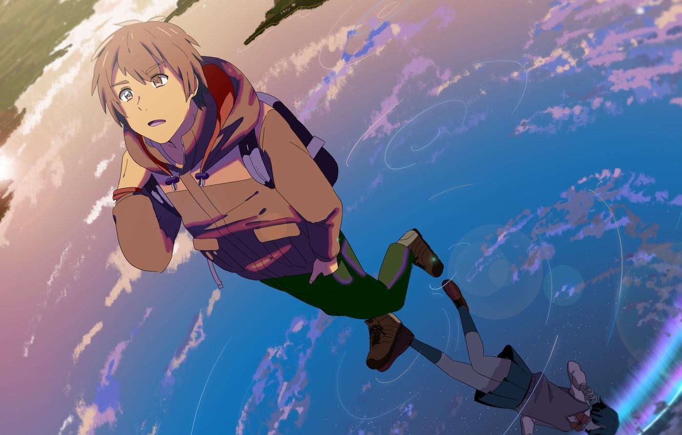 Photo Wallpaper Anime, Art, Guy, Kimi No Va On, Your