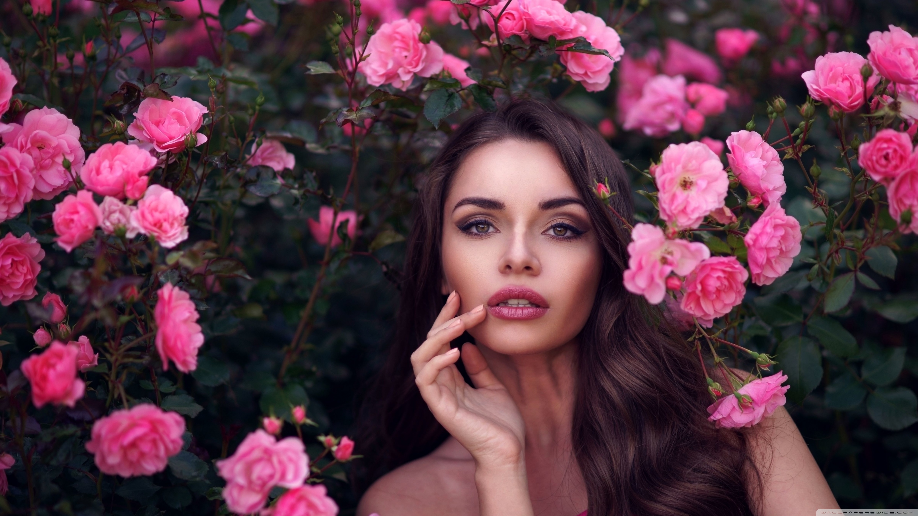 Divine Beauty: A Goddess in a Rose Garden by oanarinaldi on DeviantArt
