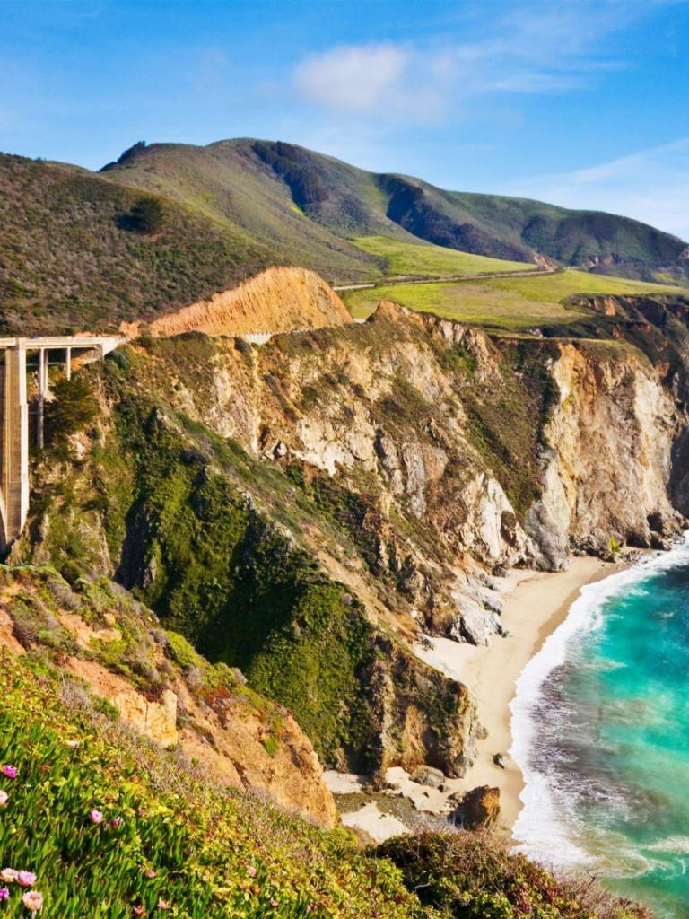 Bixby Creek Bridge California iPad wallpaper