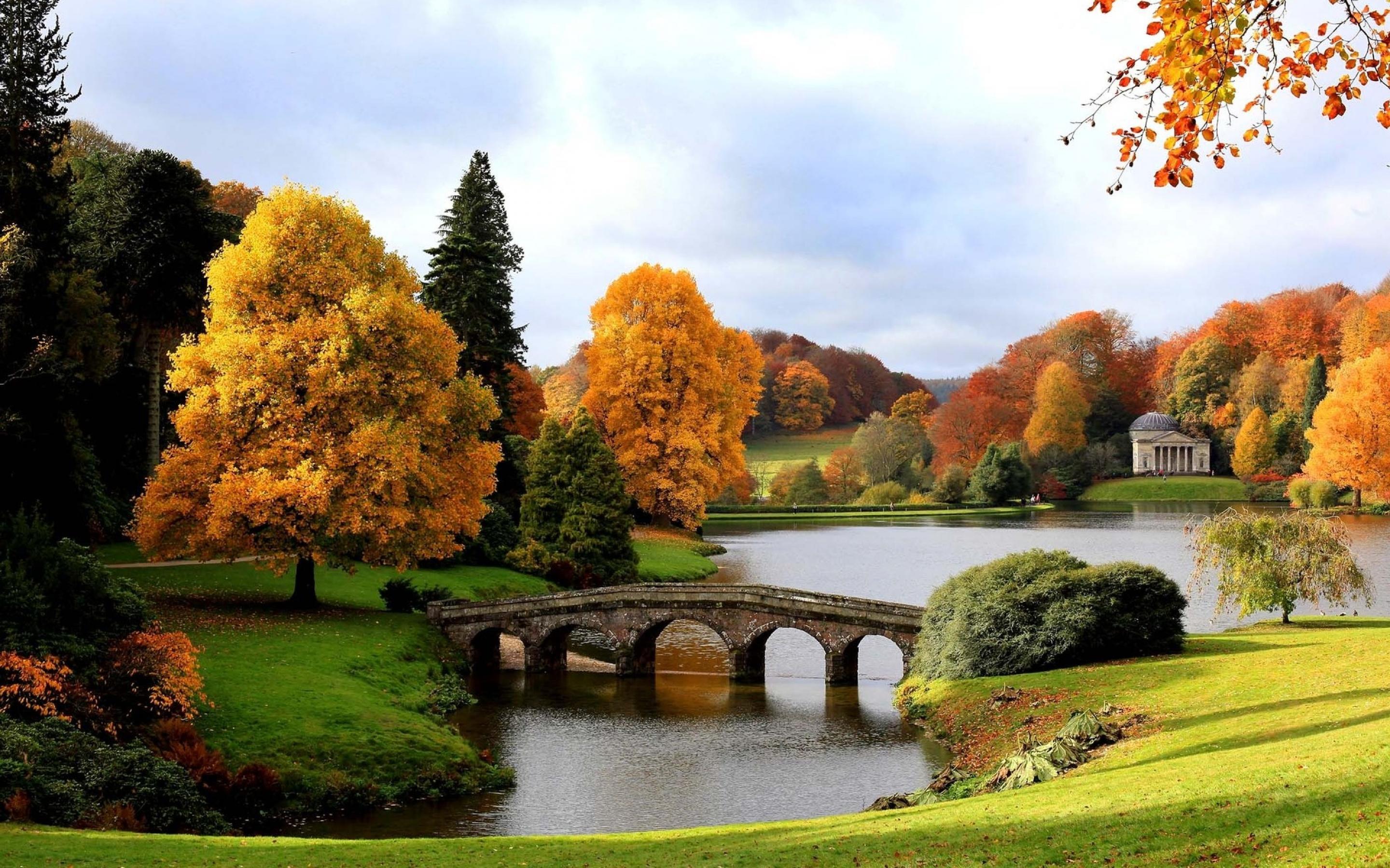 England Autumn Background. Six