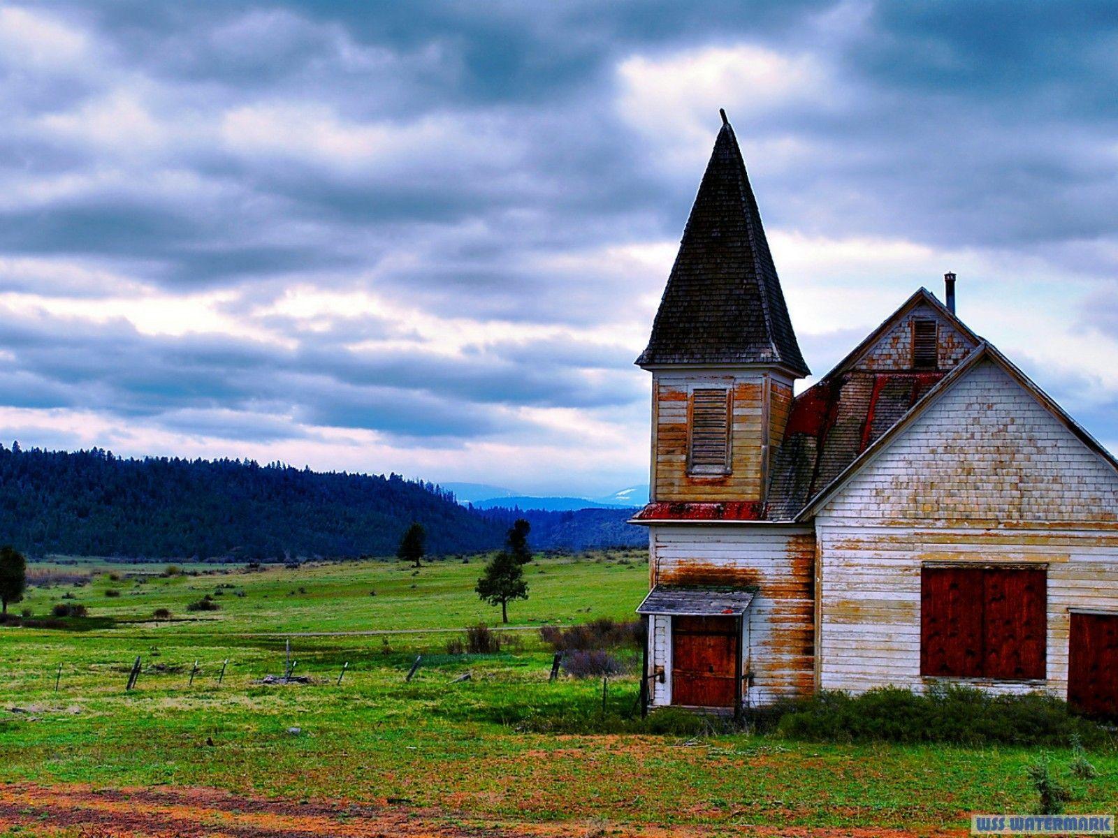 Country Church Wallpaper