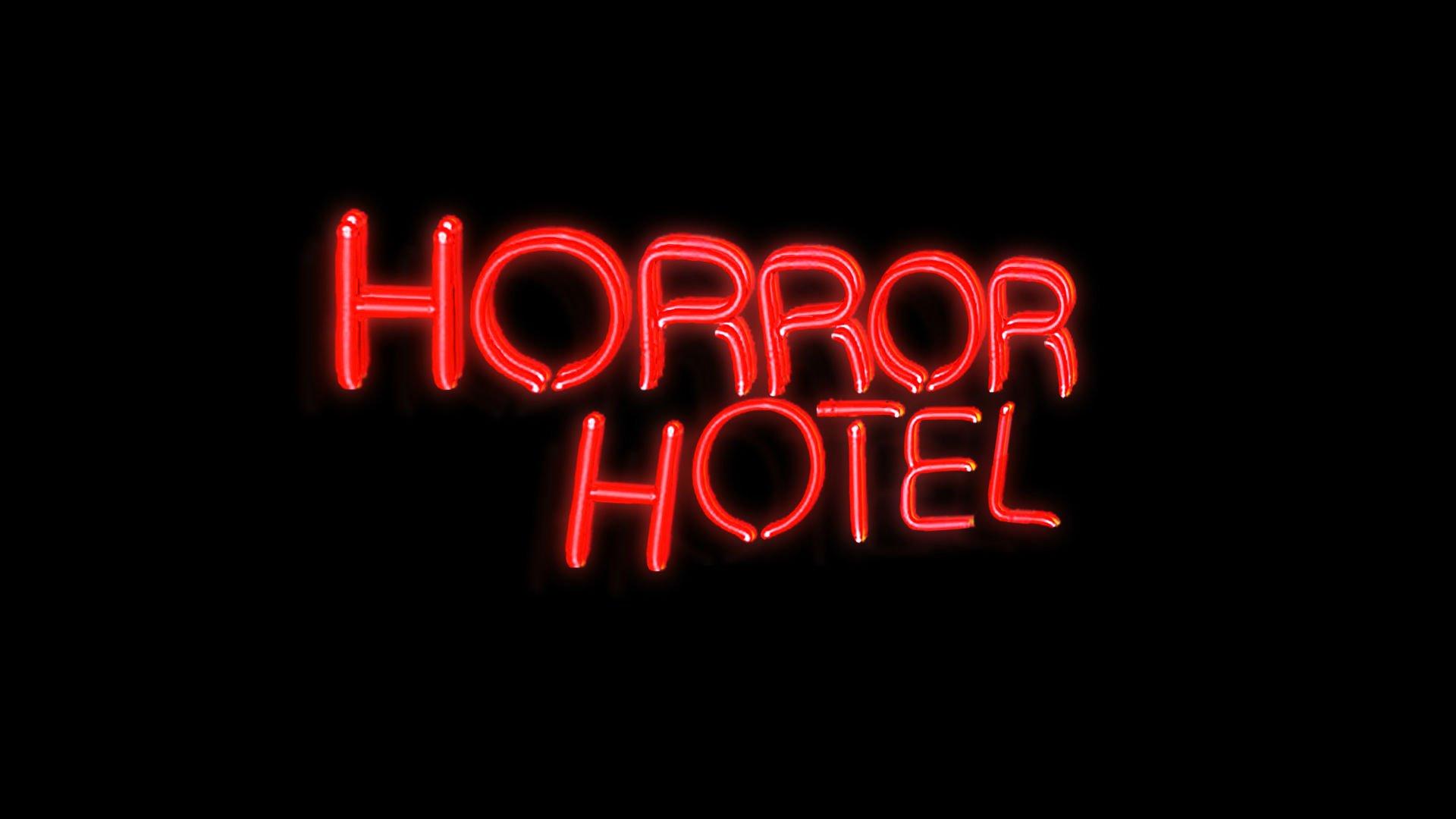 Horror Hotel Neon Sign Logo Wallpaper 66615 1920x1080px