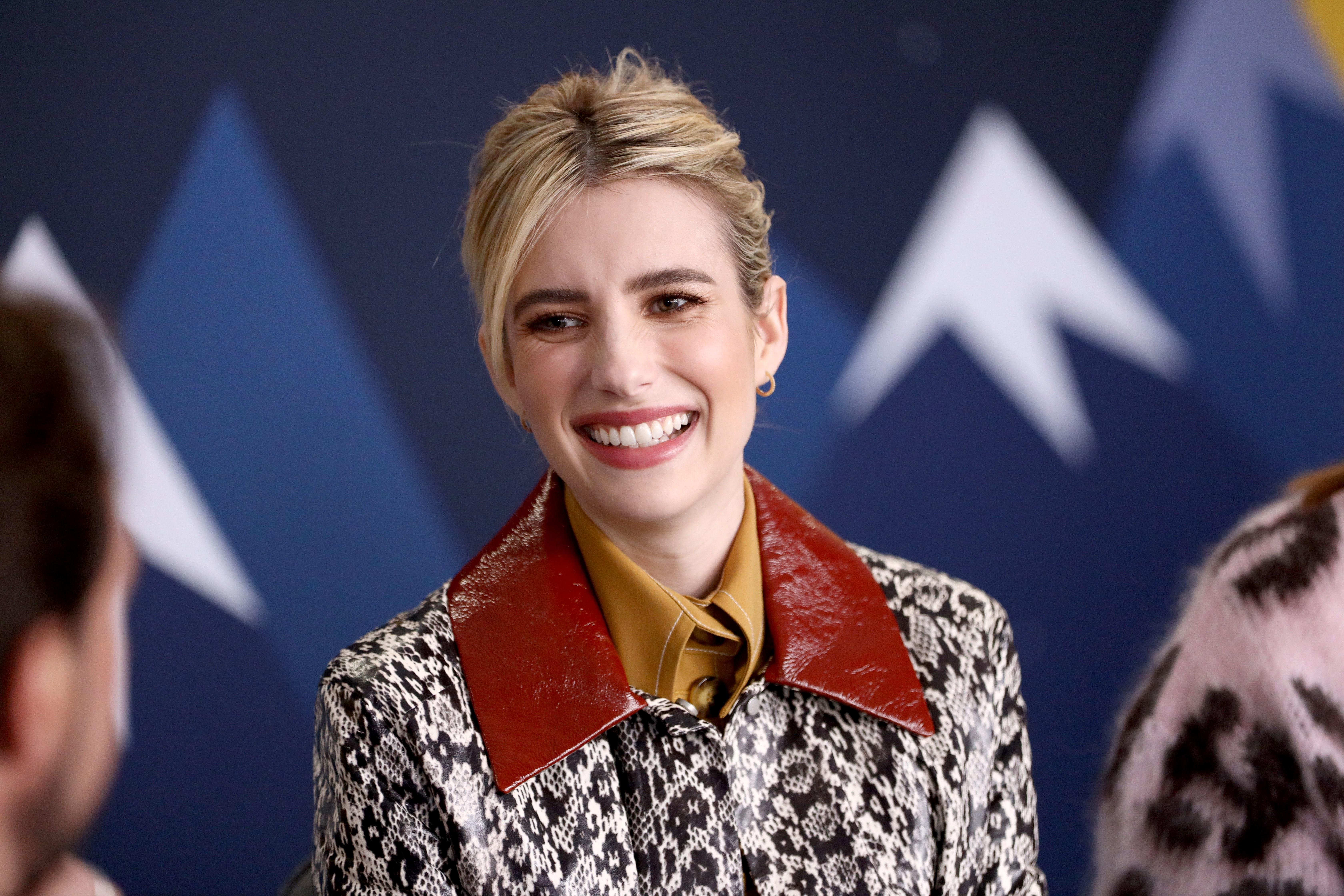 Emma Roberts Debuts a Classic Brunette Bob