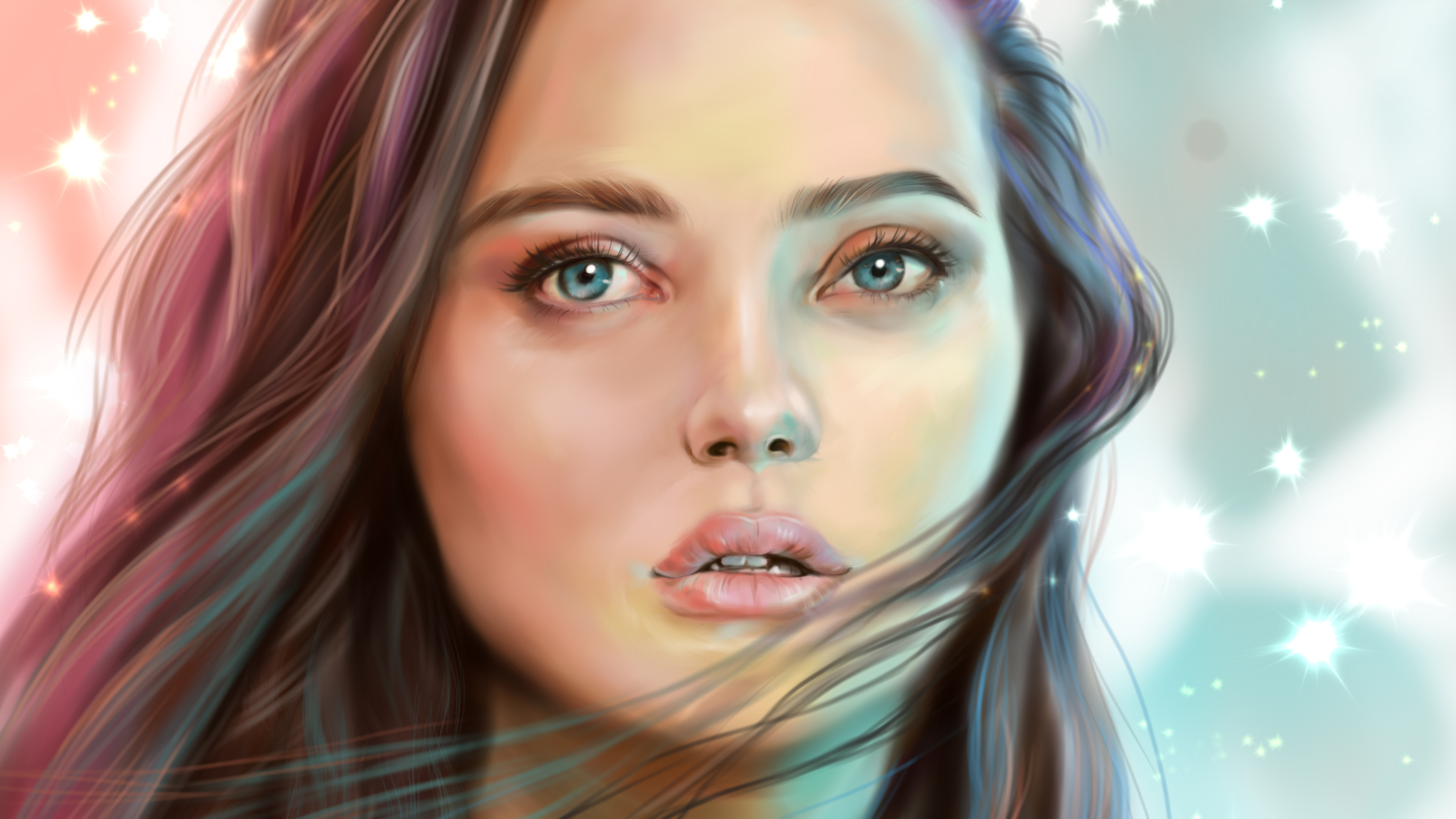 Wallpaper 4k Katherine Langford Digital Portrait 4k