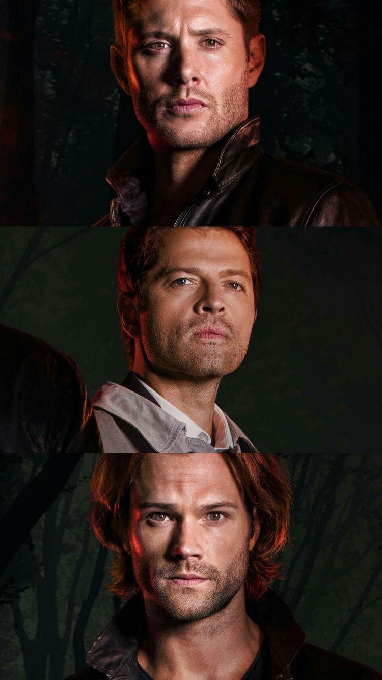 Dean Winchester, Castiel and Sam Winchester. Supernatural