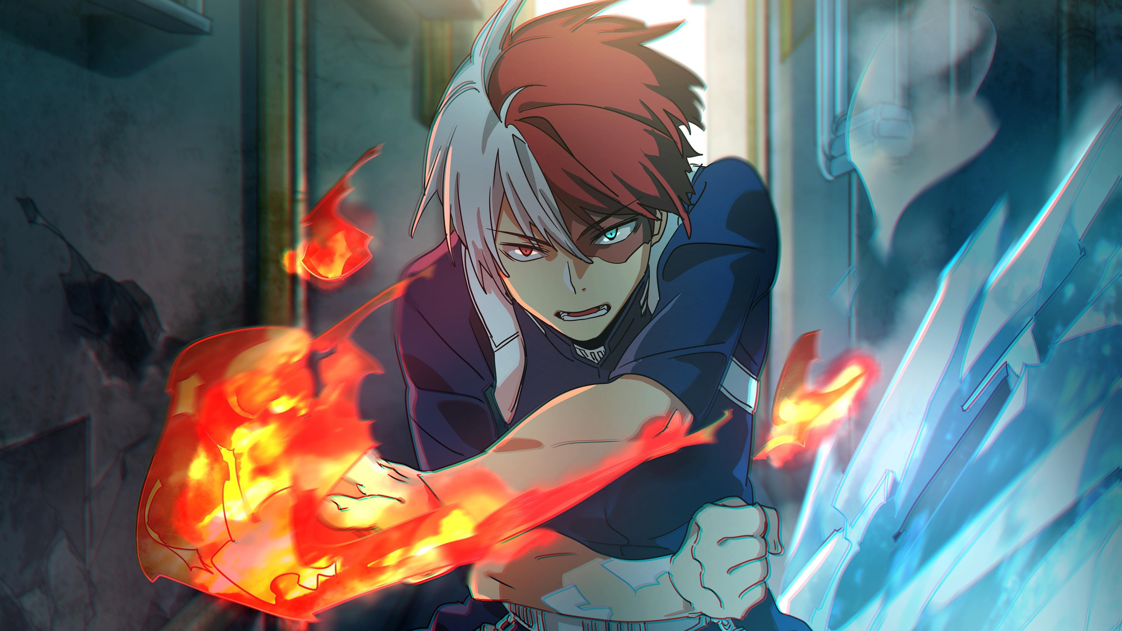 Shoto Todoroki My Hero Academia Anime Wallpaper 4k Ultra HD