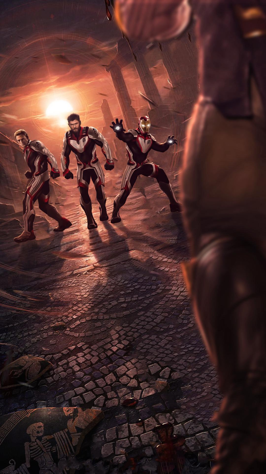 Thor Captain America Iron Man In Quantum Realm