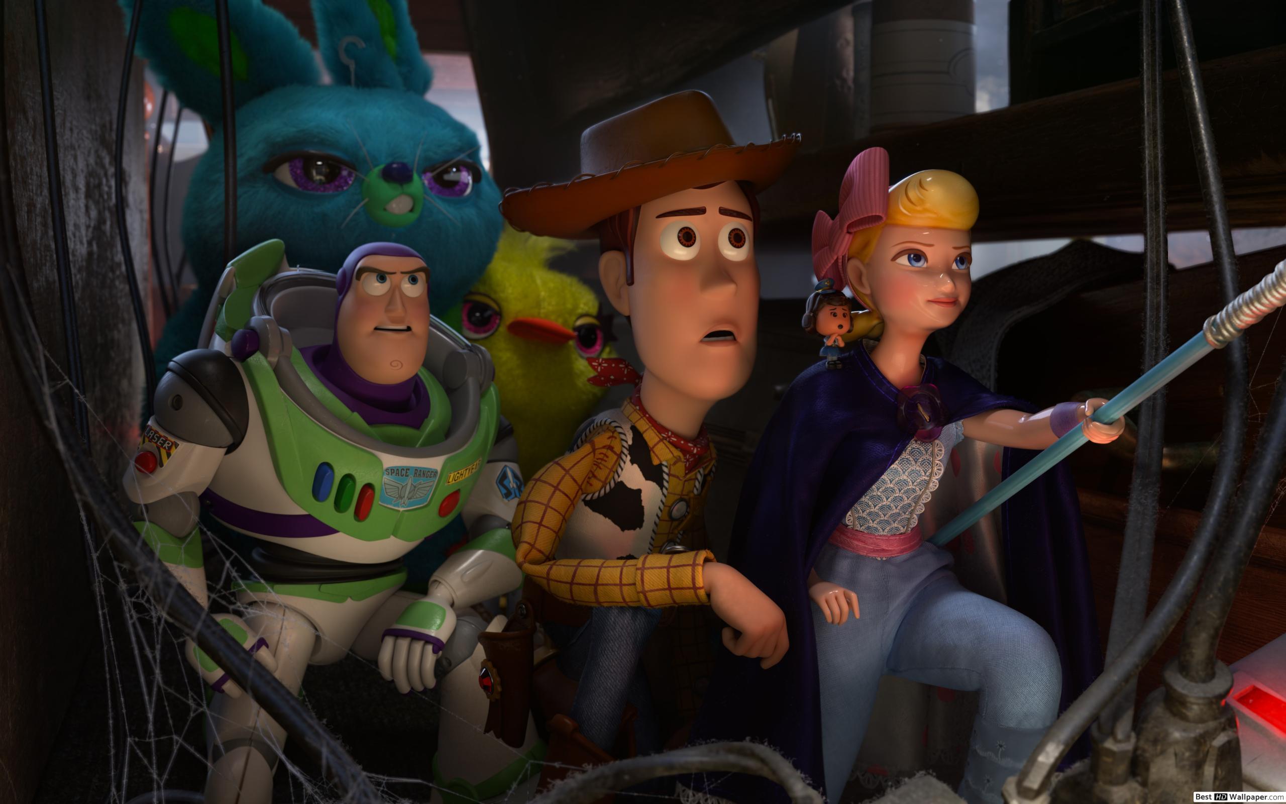 Toy Story 4, Ducky, Buzz Lightyear, Woody & Bo Peep HD