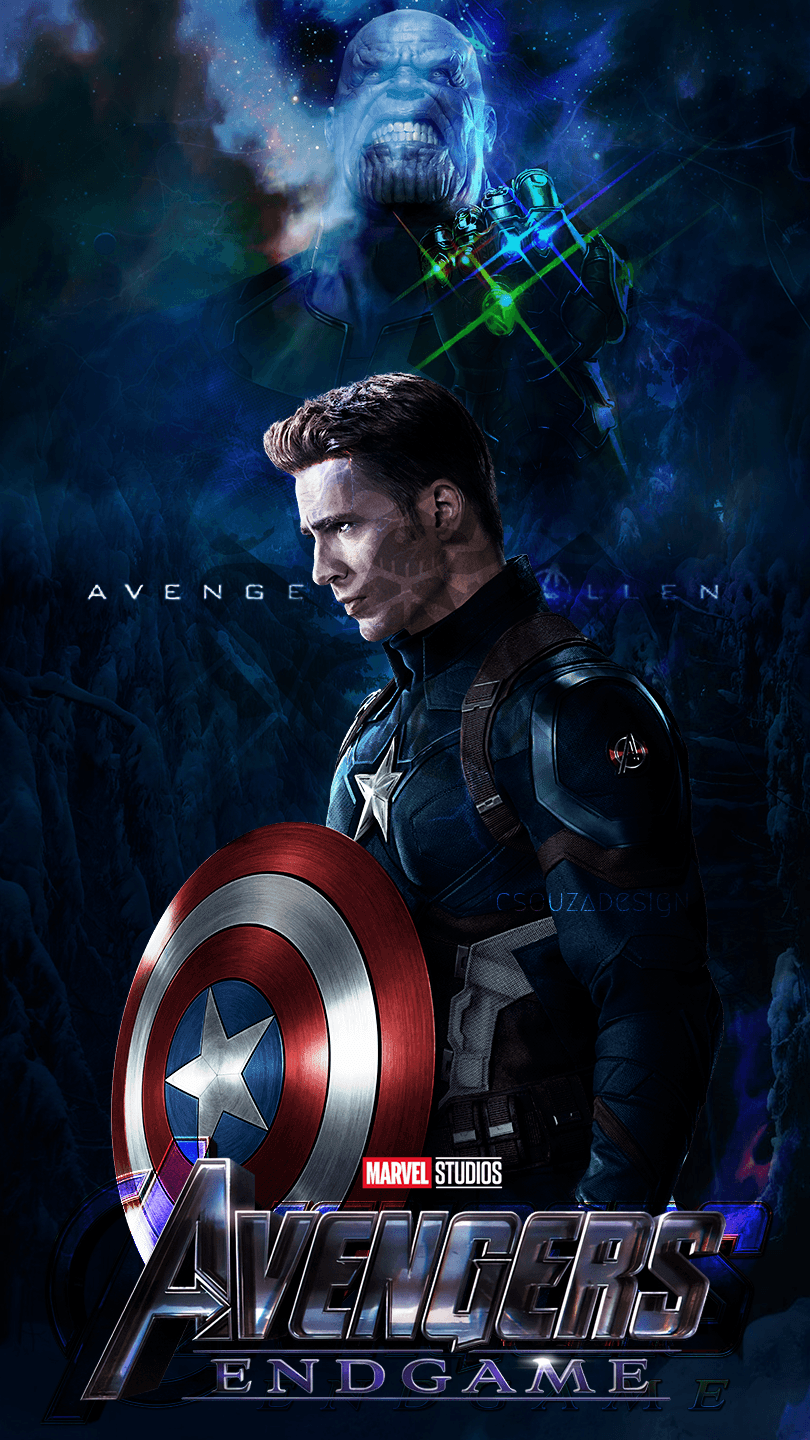Captain America (Avengers, Endgame Wallpaper)