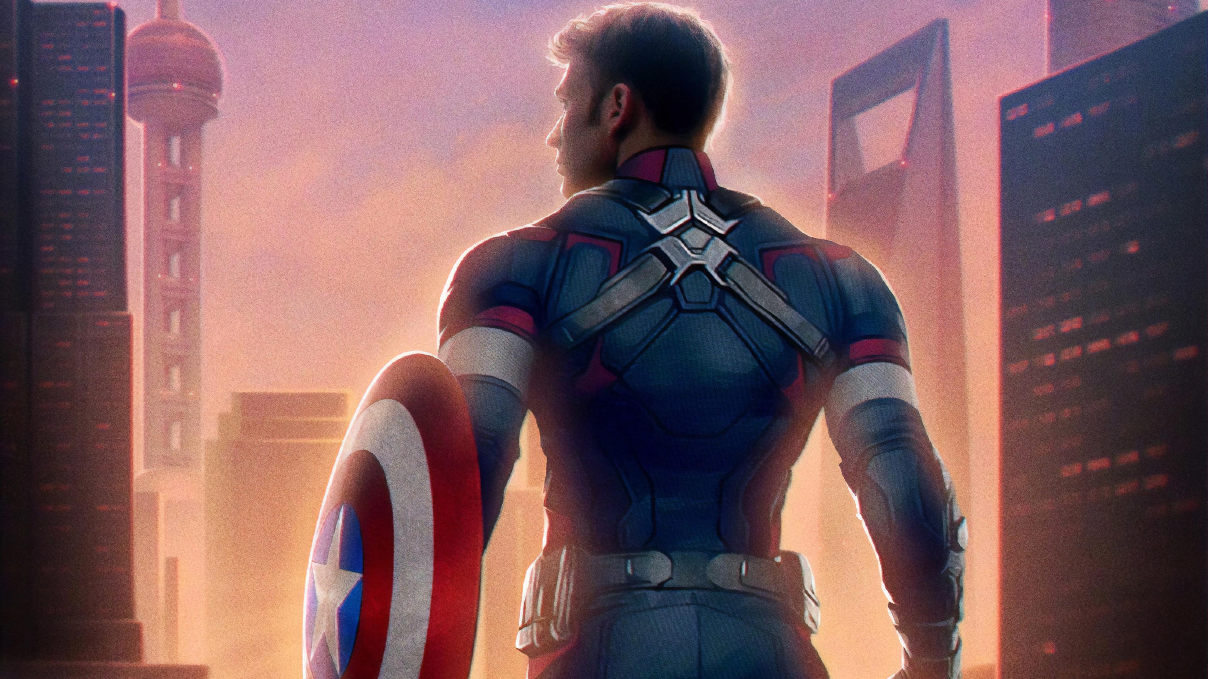 Captain America Avengers Endgame 4K Wallpaper, HD