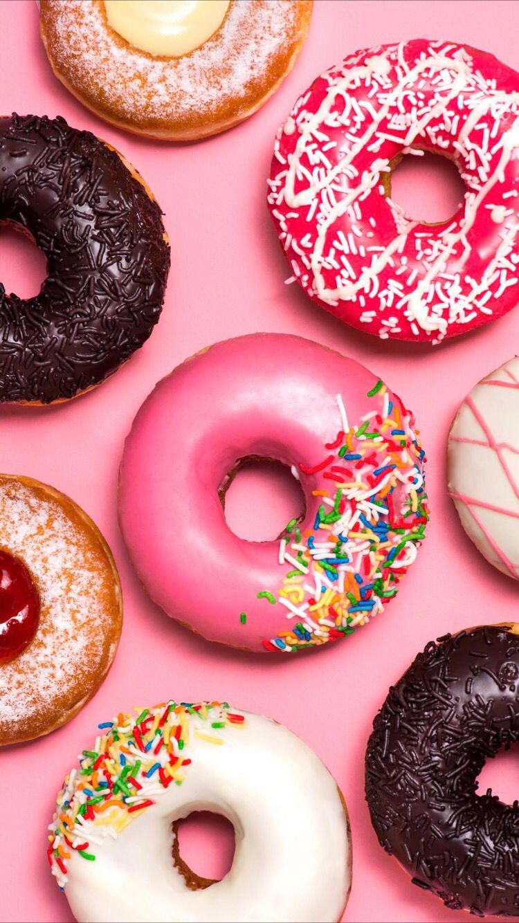 Delicious donuts wallpaper for your iPhone X from Everpix