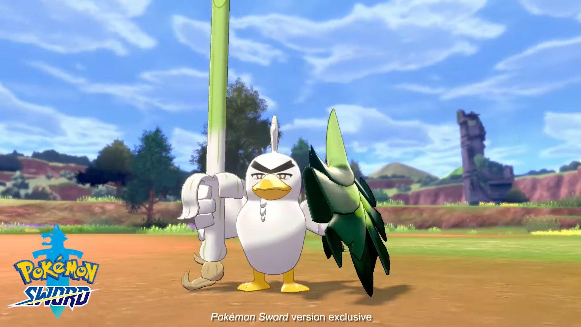 A Wild Sirfetch'd Appears; Exclusive to Pokemon Sword