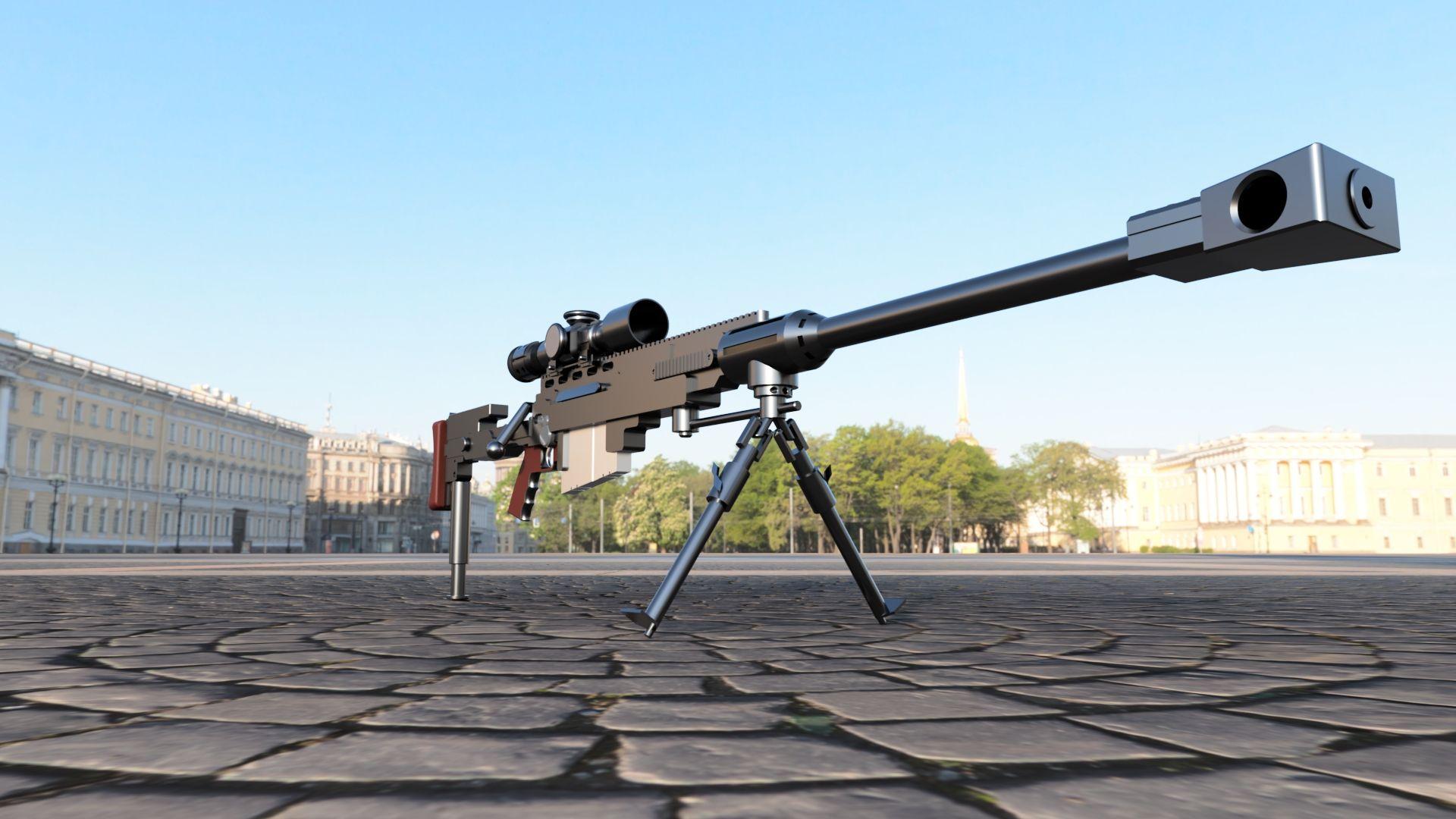Heavy Sniper Rifle. Autodesk Online Gallery