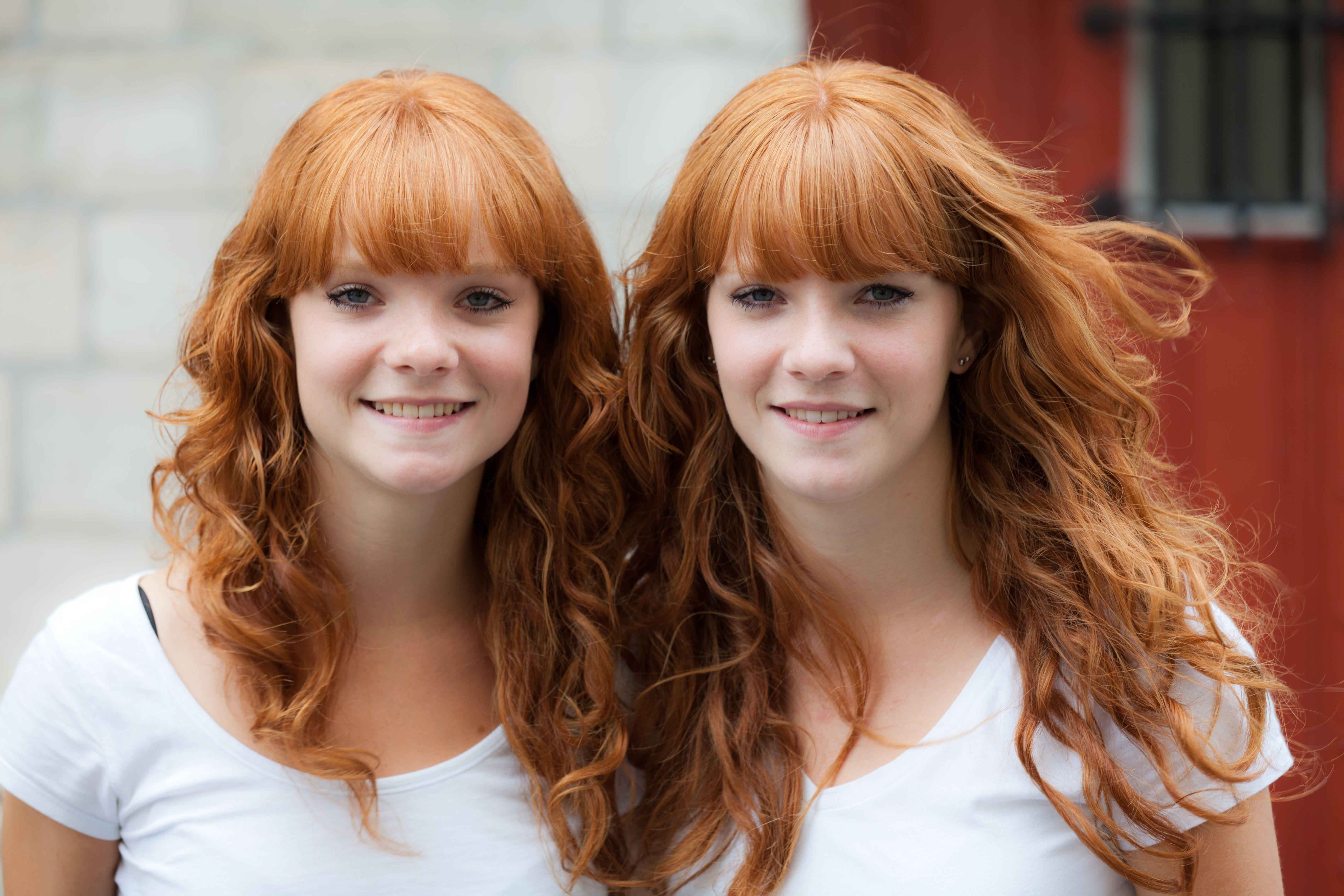 redheads, twins, sisters wallpaper