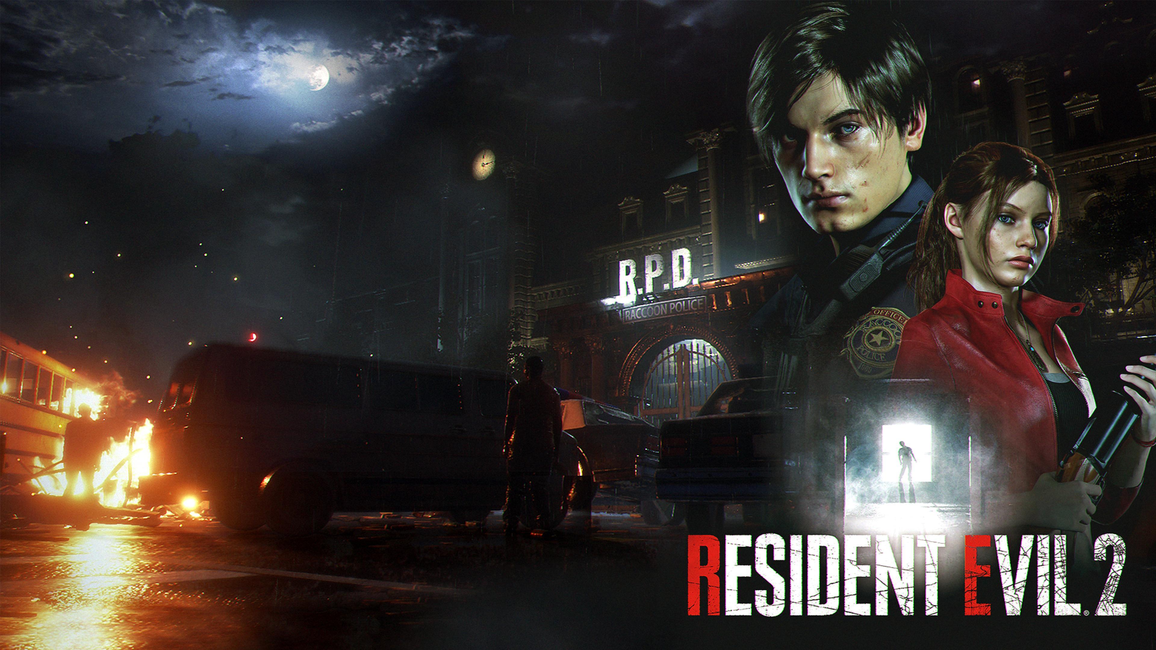 Resident Evil 2 (2019) 4k Ultra HD Wallpaper. Background