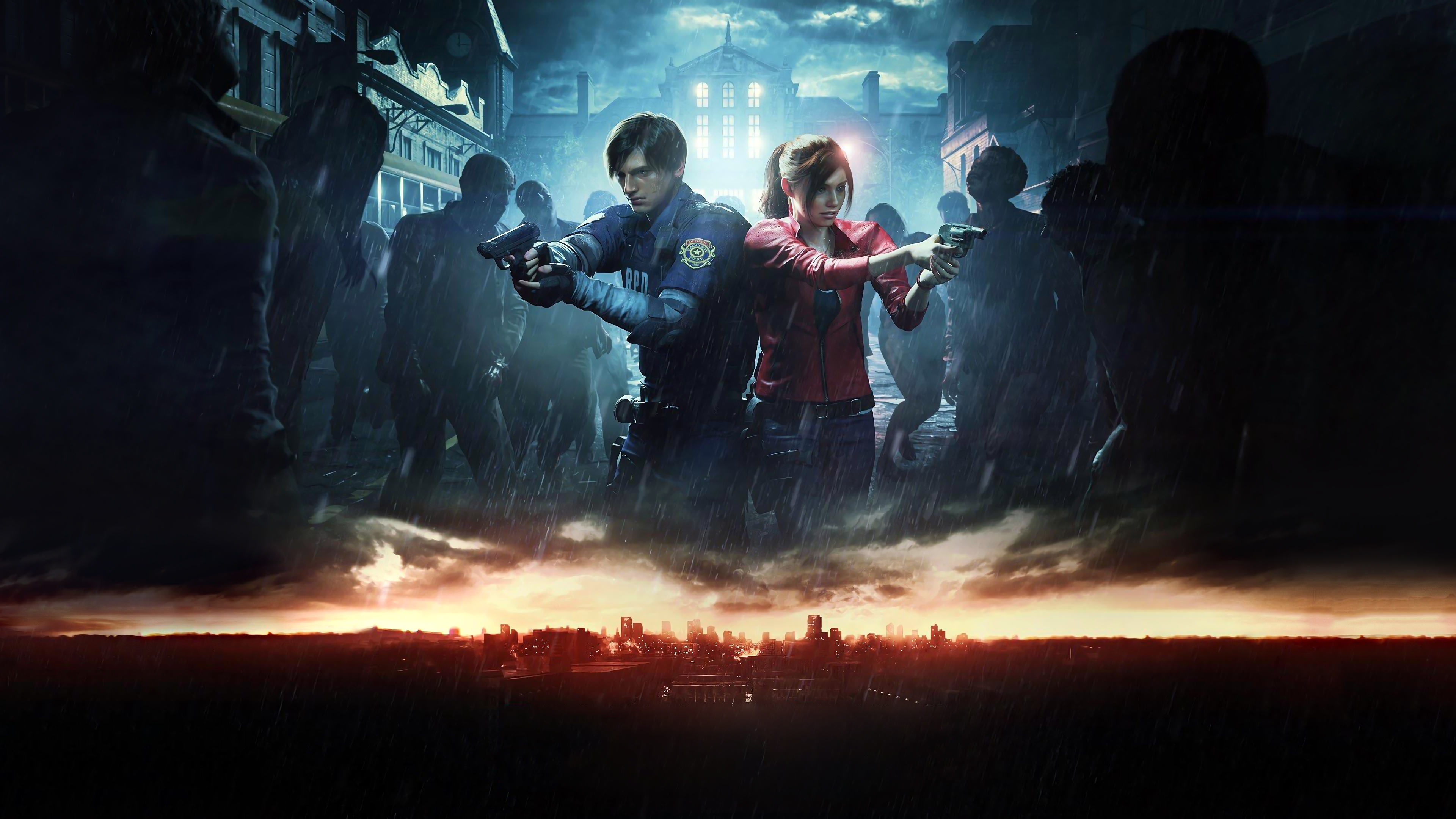 Resident Evil 2 (2019) Leon & Claire 4k Ultra HD Wallpaper