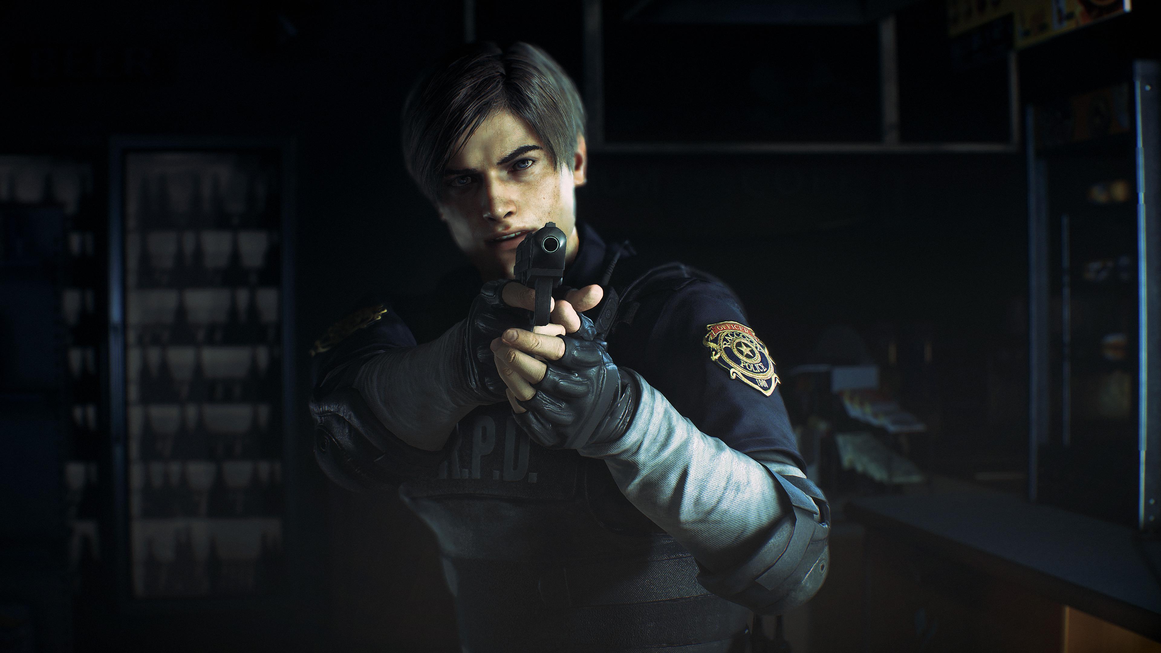 Leon Kennedy In Resident Evil 2 2019 4k 1024x768
