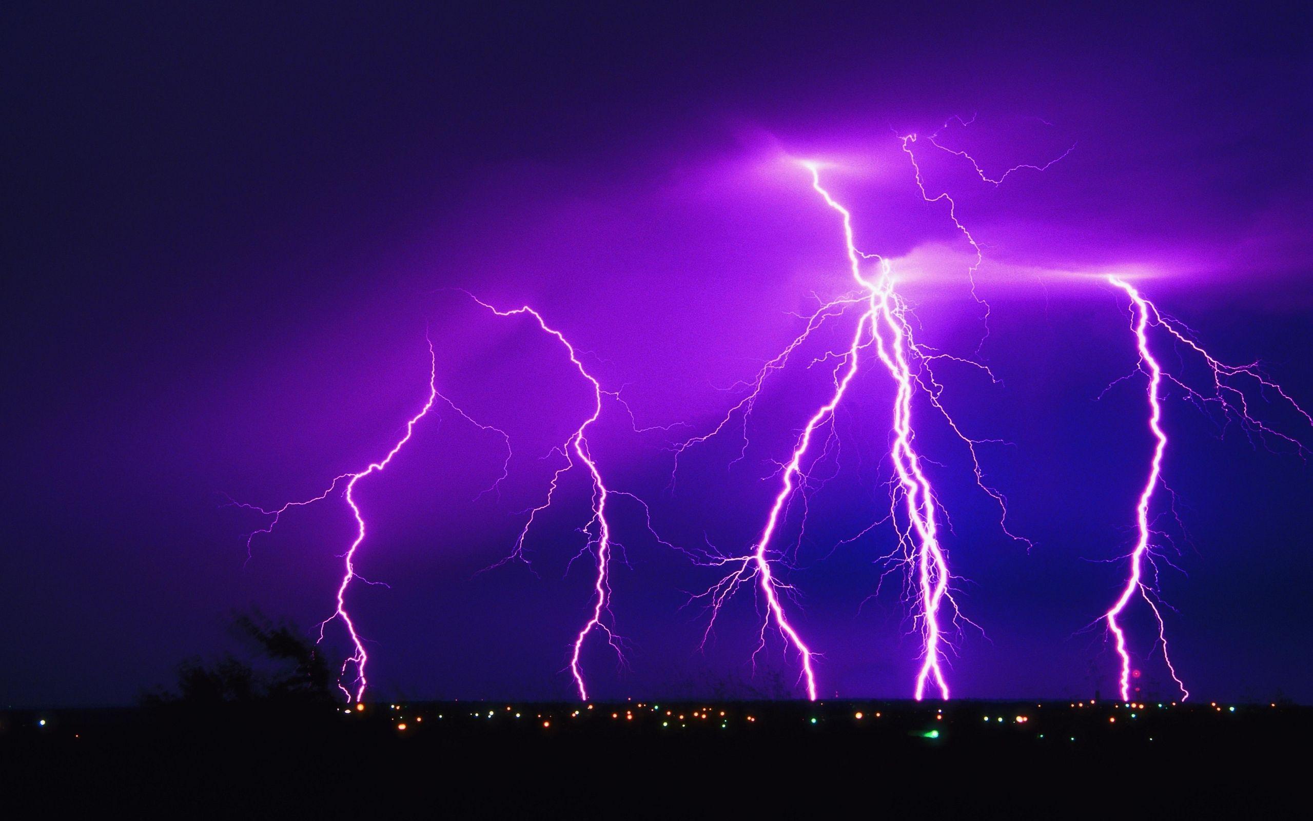 lightning strike HD wallpaper.com. Purple lightning, Lightning strikes, Purple sky