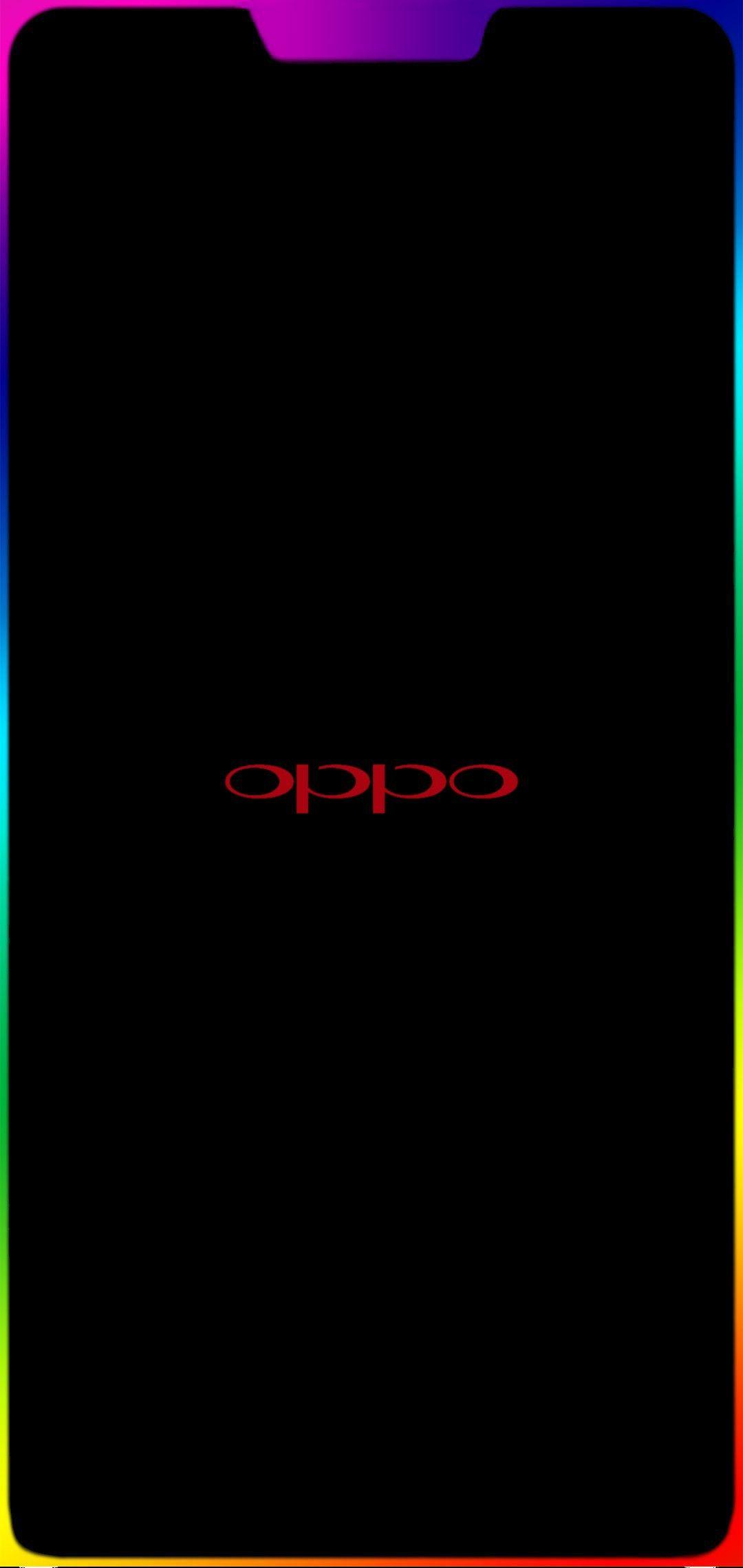 Oppo f7 notch border light red oppo 1080x2280. Oppo F7