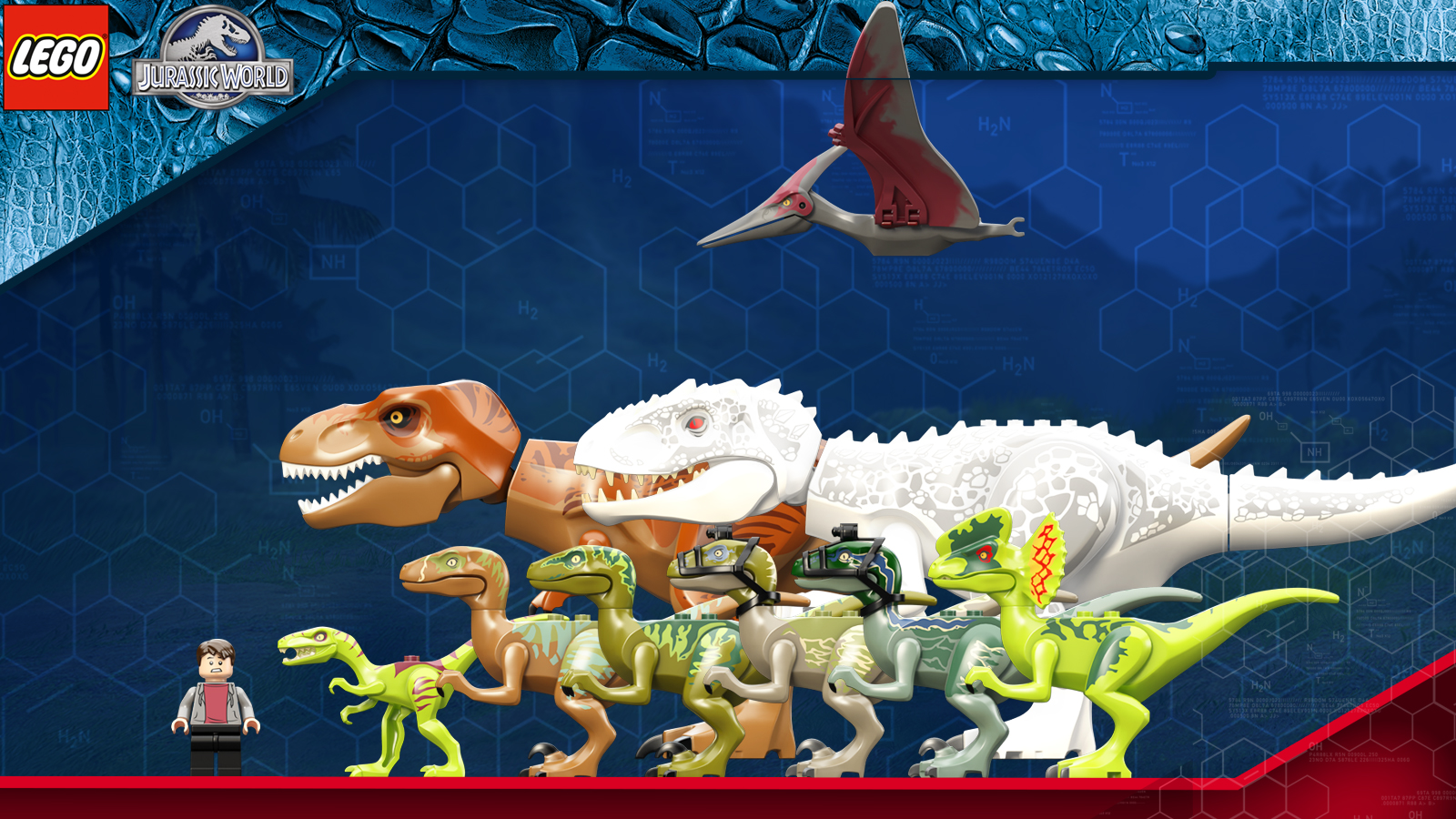 Лего мир Юрского периода гигантозавр