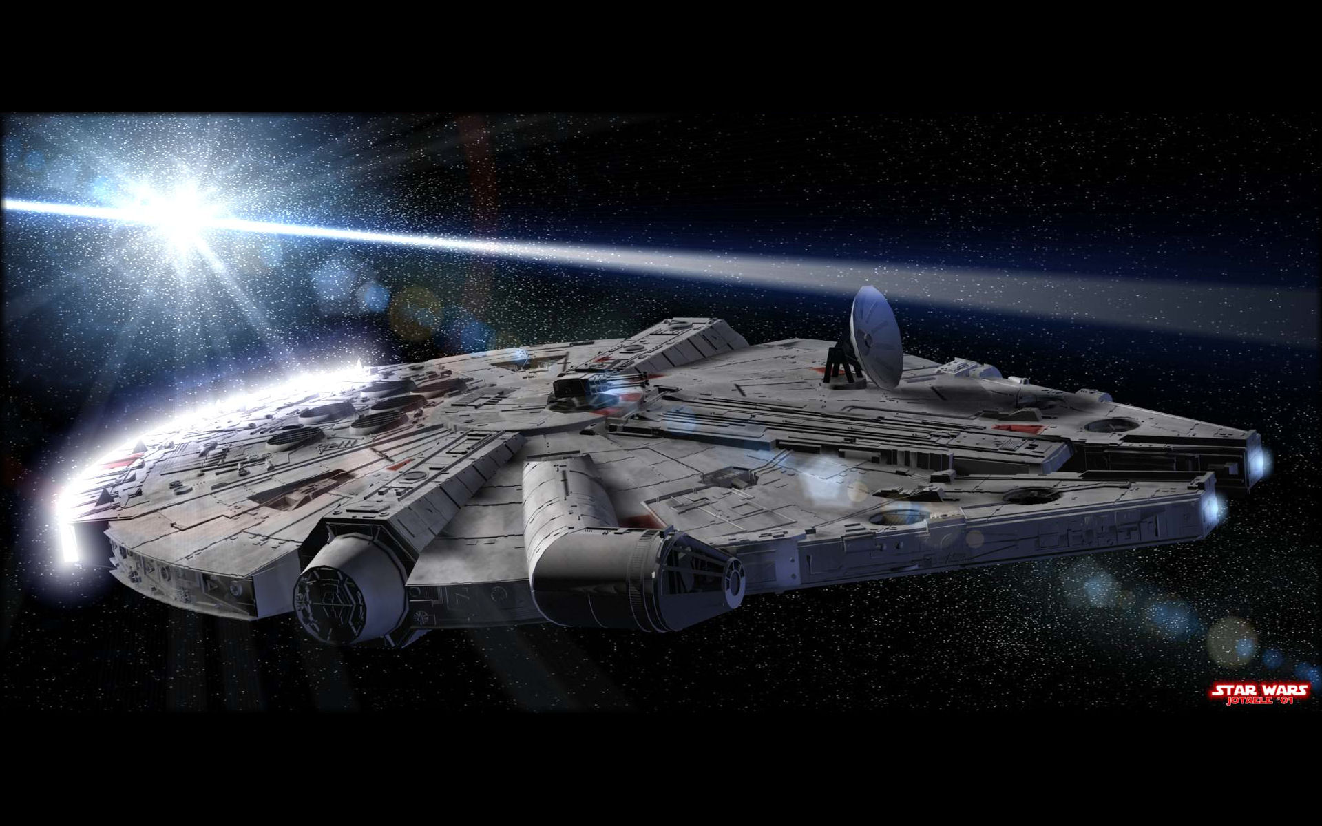 Millenium Falcon. Star wars the old, Star wars spaceships, Star wars wallpaper