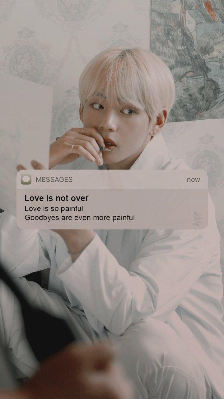 Taehyung Message Wallpaper / Credits To Twitter
