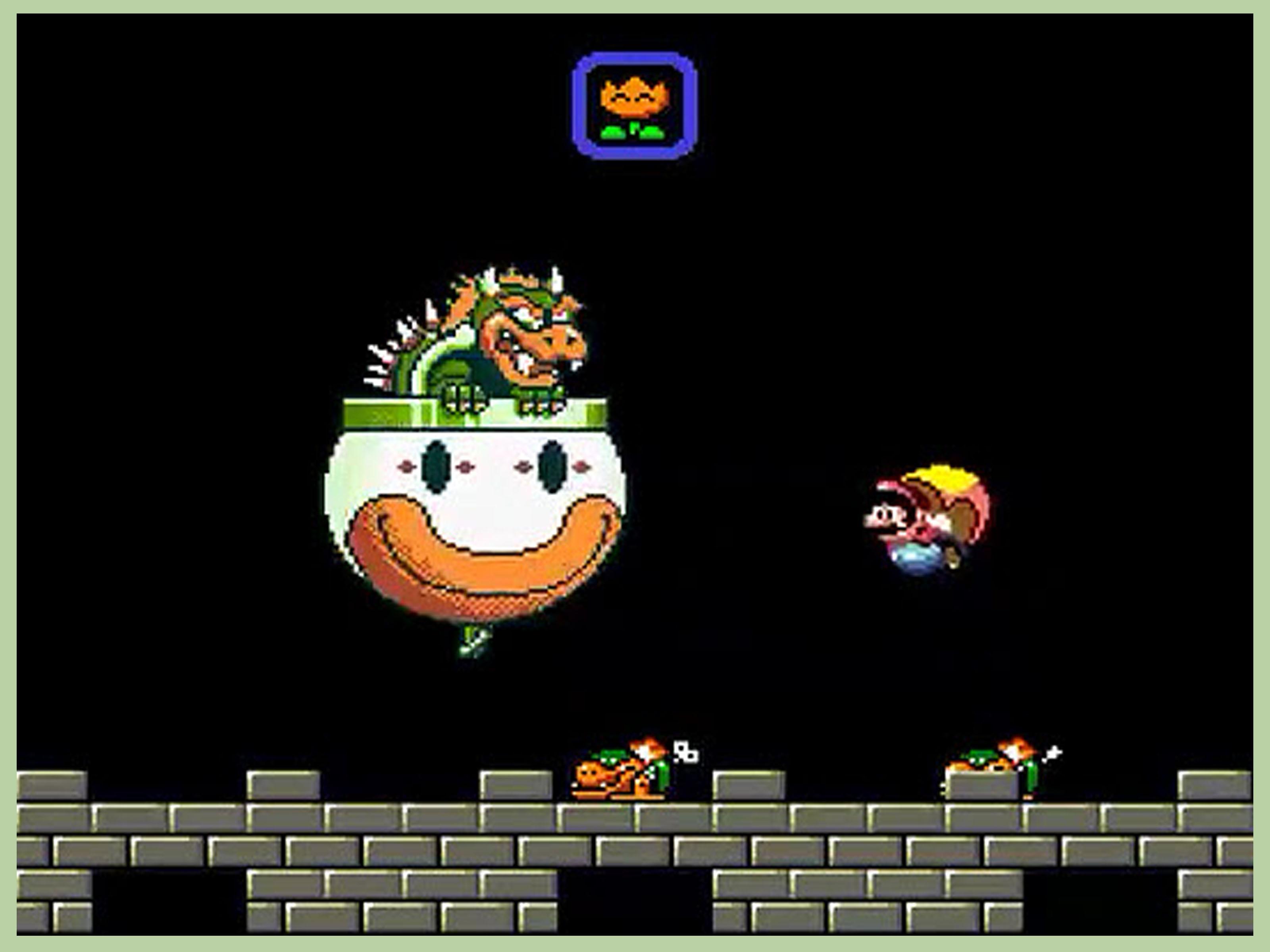 How to Beat Bowser in Super Mario World with Picture