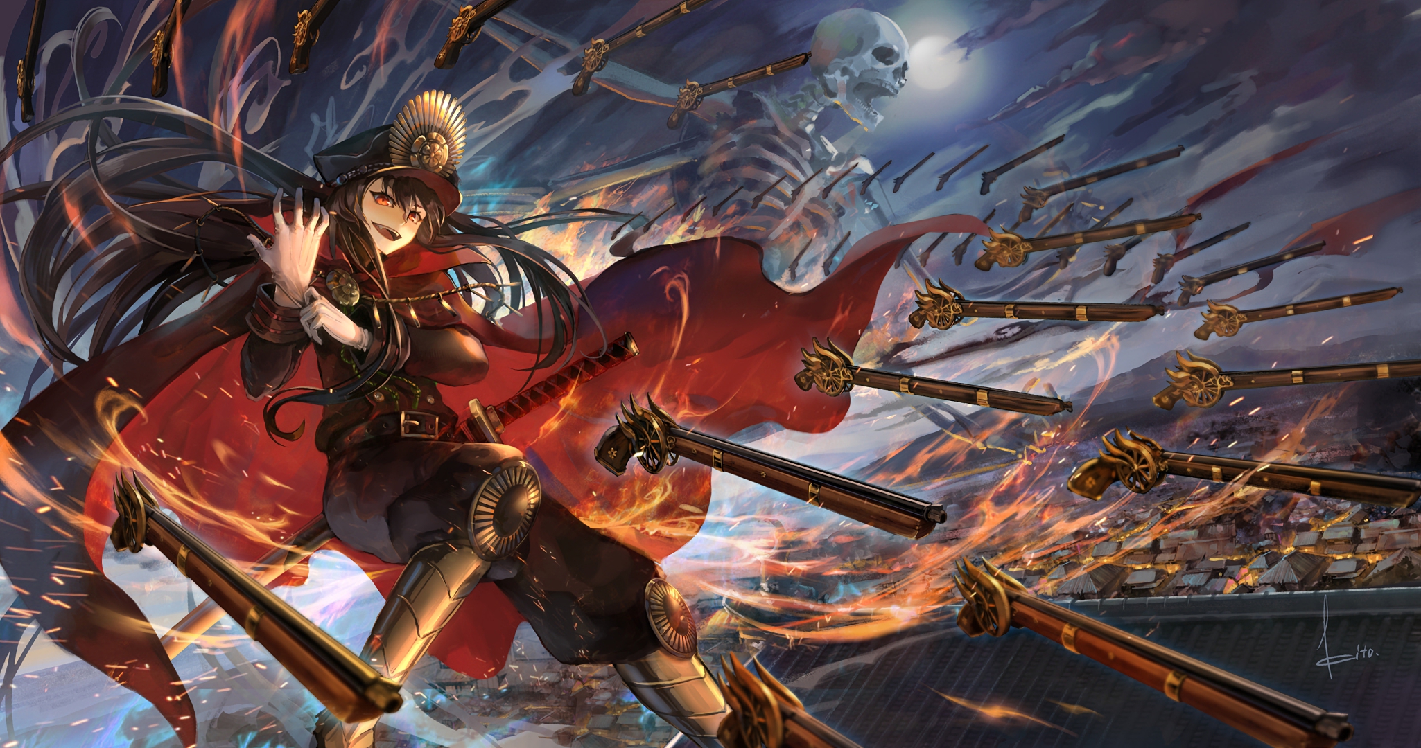2050x1080 Oda Nobunaga (Fate Grand Order) Wallpaper