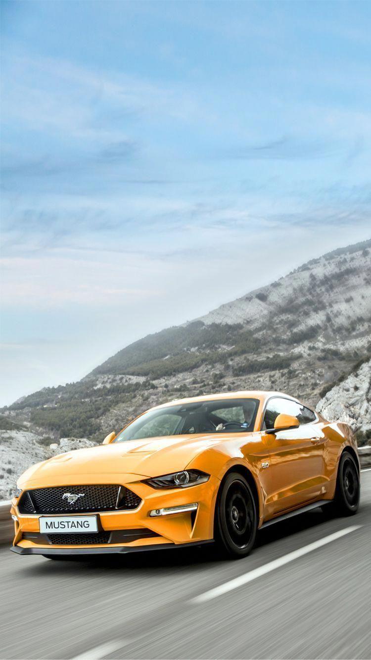Ford Mustang 2018. Universal Phone Wallpaper/ Background Super Car Sports Car Ford Mustang 2018 iPhone. HTC. Sams. Sports cars mustang, Mustang 2018, Mustang