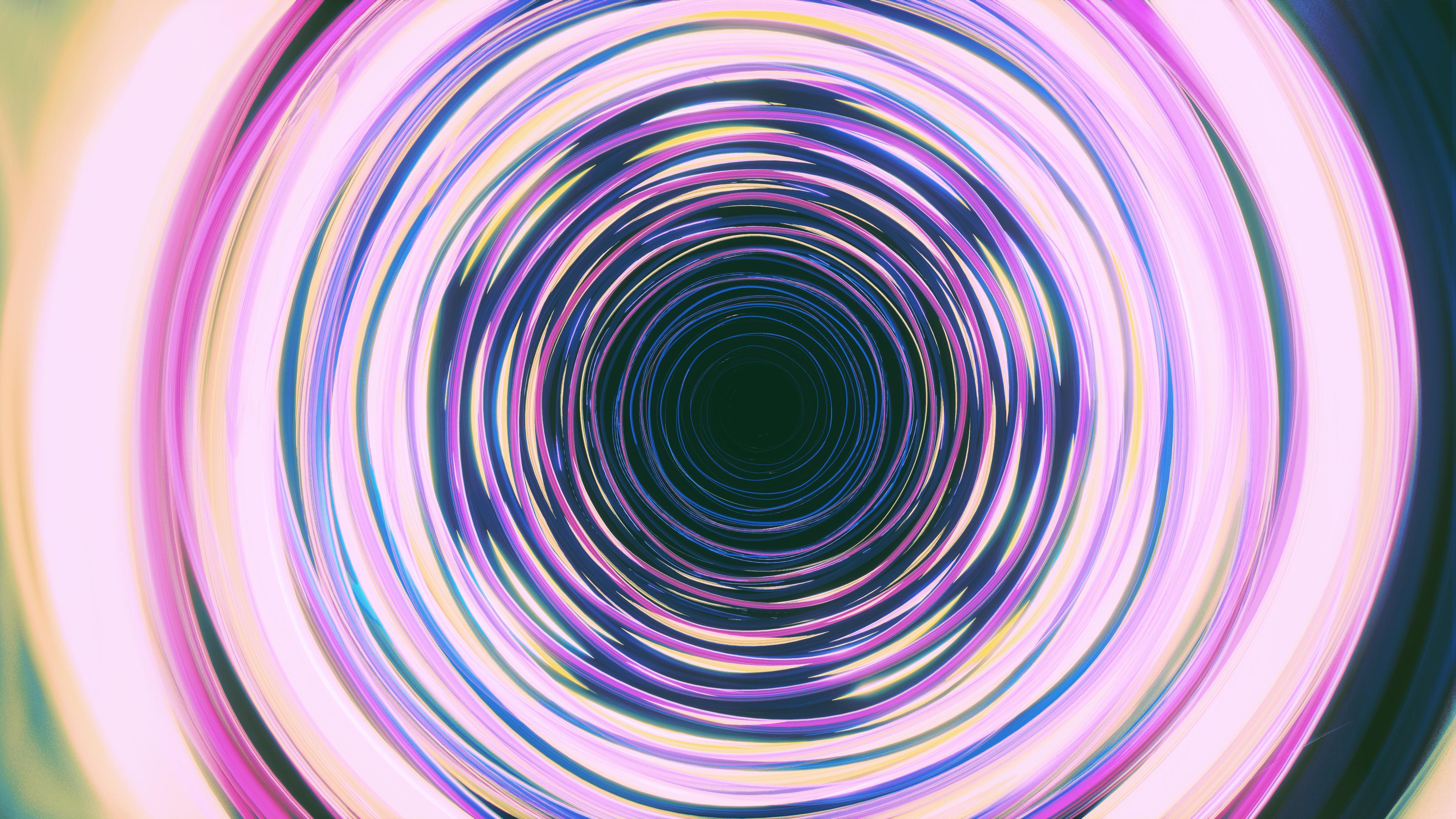 #Waves, K, #Neon, #Colorful, #Pink, #Circles